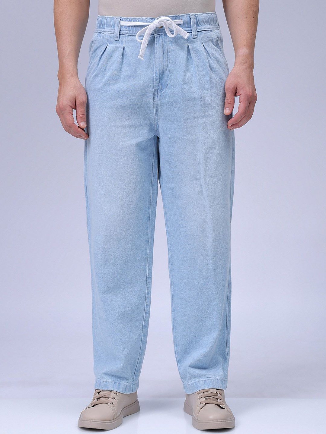 

The Indian Garage Co Men Relaxed Fit Cotton Jogger Demin, Blue