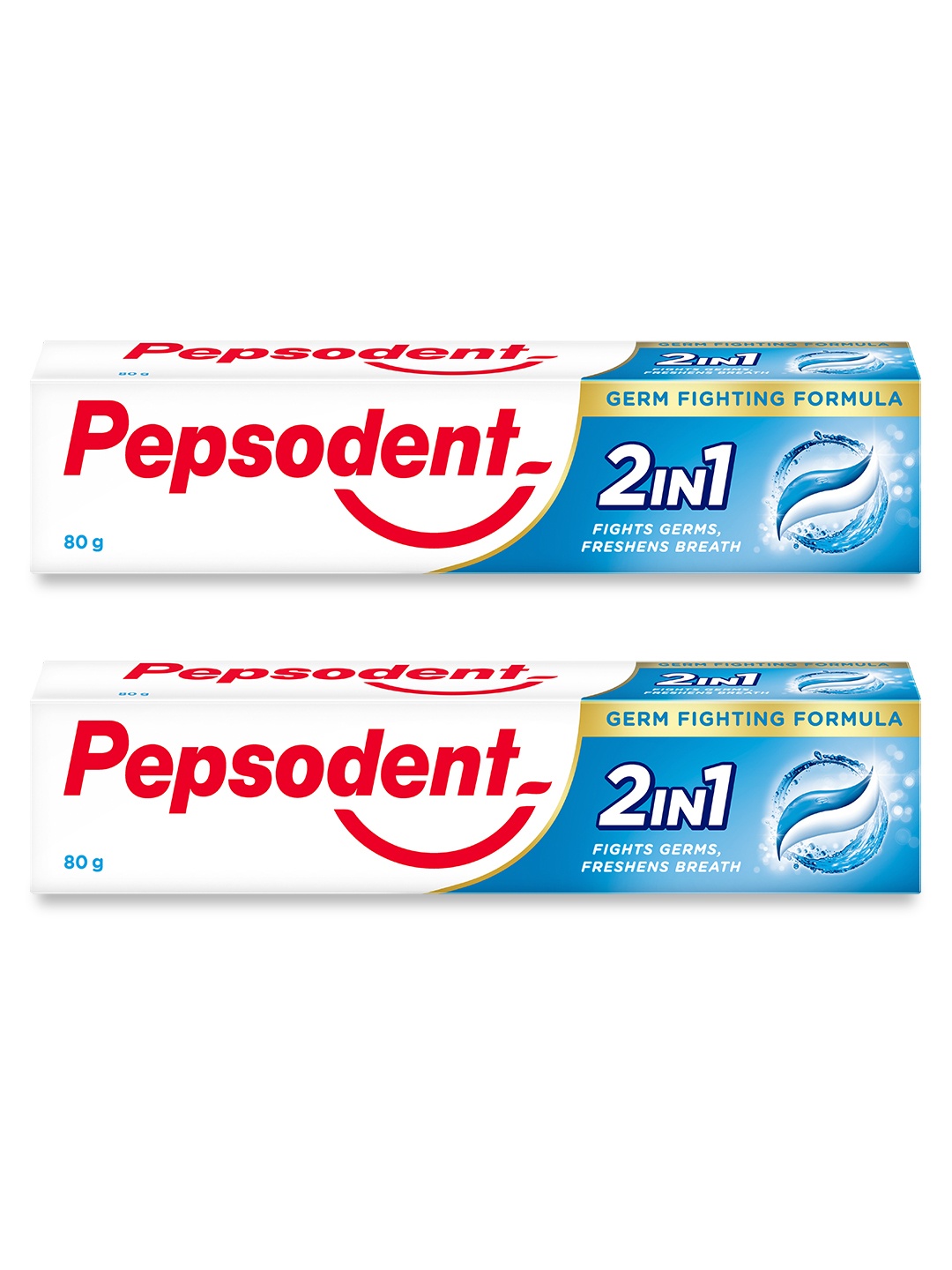 

Pepsodent Set Of 2 Germ Fighting Toothpaste - 80g Each, White