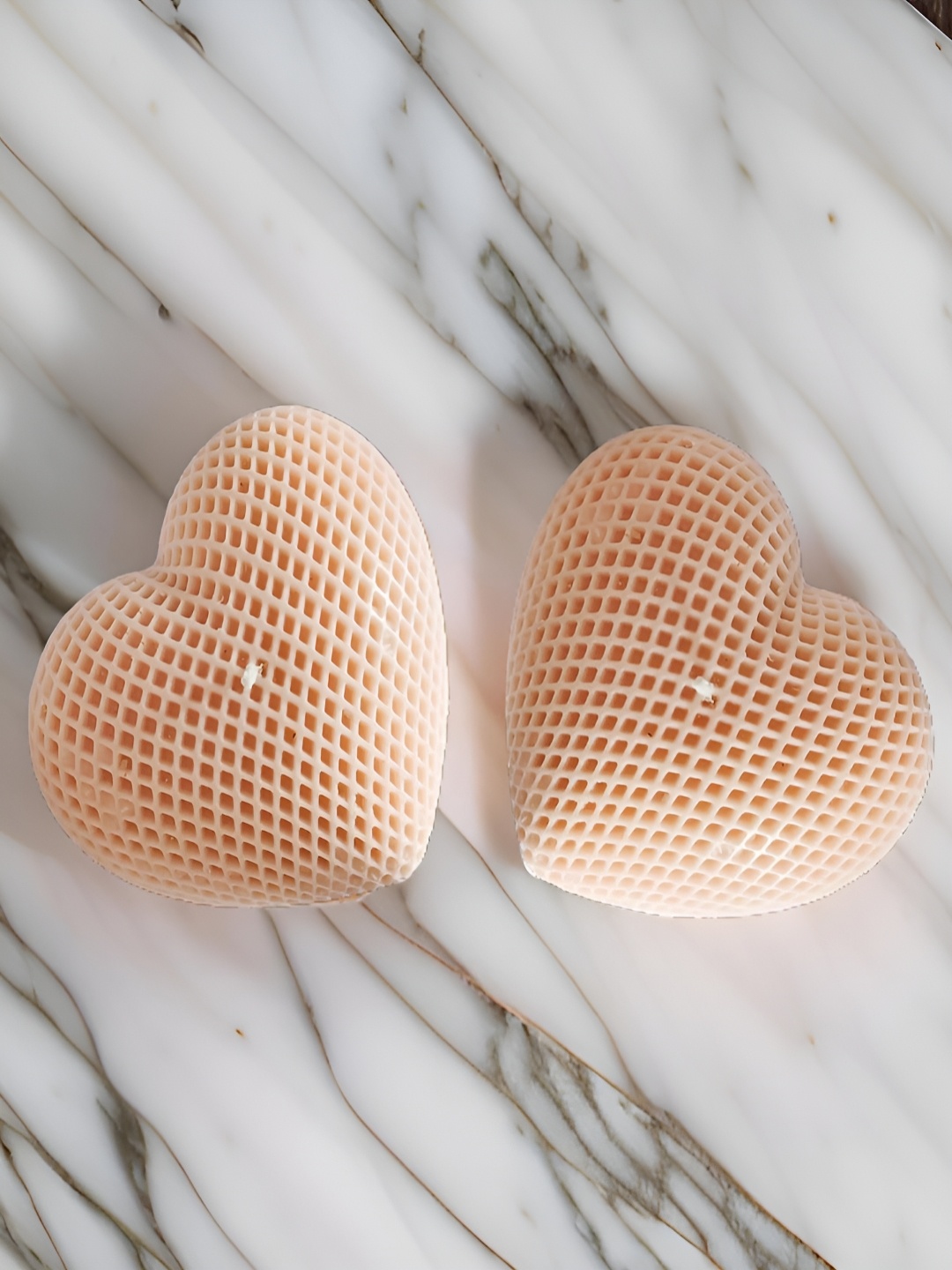 

atorakushon Brown 2 pieces Scented Heart Shaped Candles