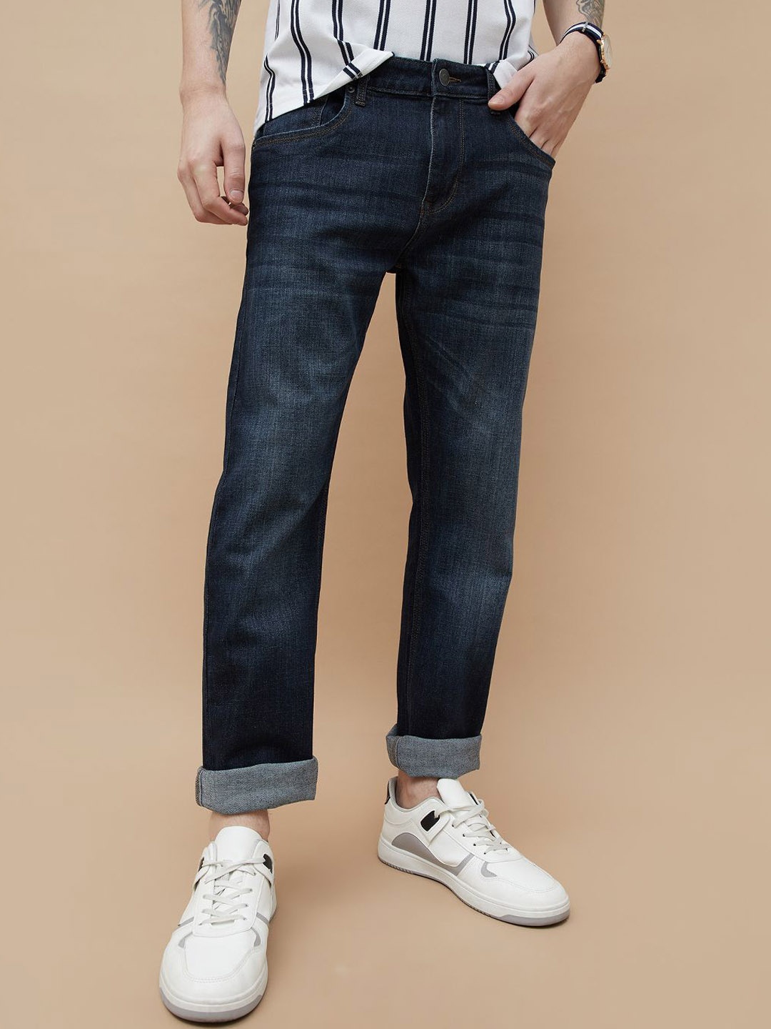 

Fame Forever by Lifestyle Men Straight Fit Jeans, Blue