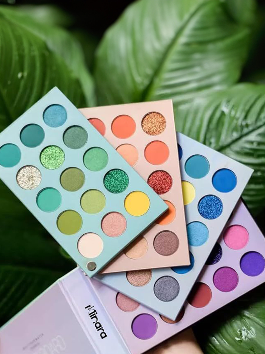 

MINARA Matte & Shimmery Pigment Long Lasting Eyeshadow Palette - 60 g, Blue