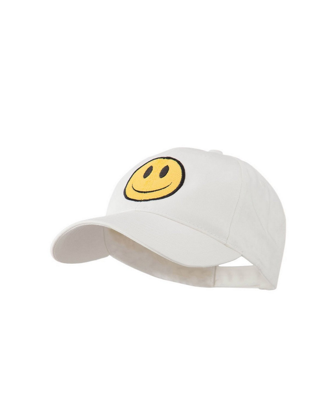 

Infispace Men Embroidered Pure Cotton Smiley Summer Cap, White