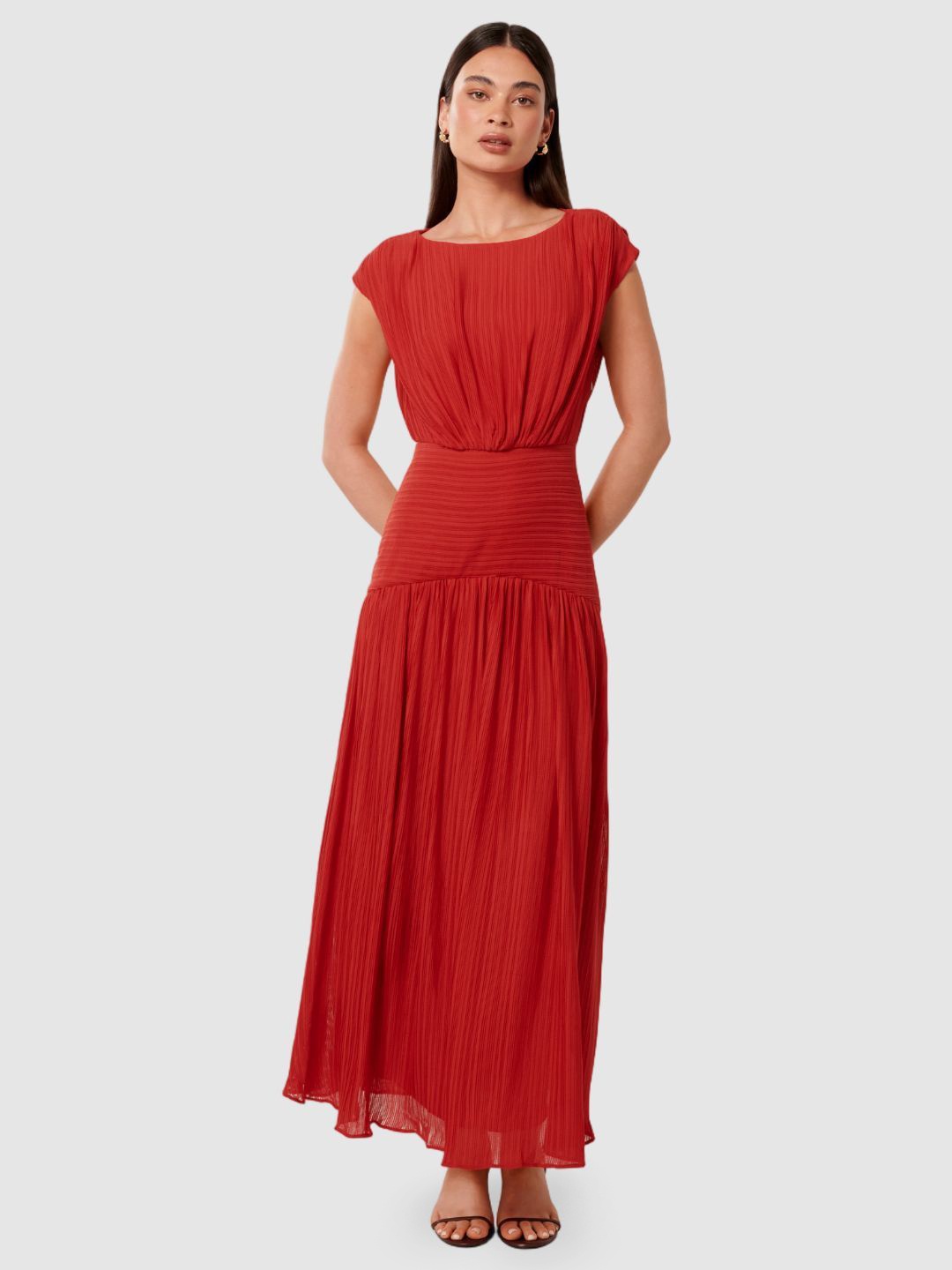 

Forever New Women A-Line Maxi Dress, Red