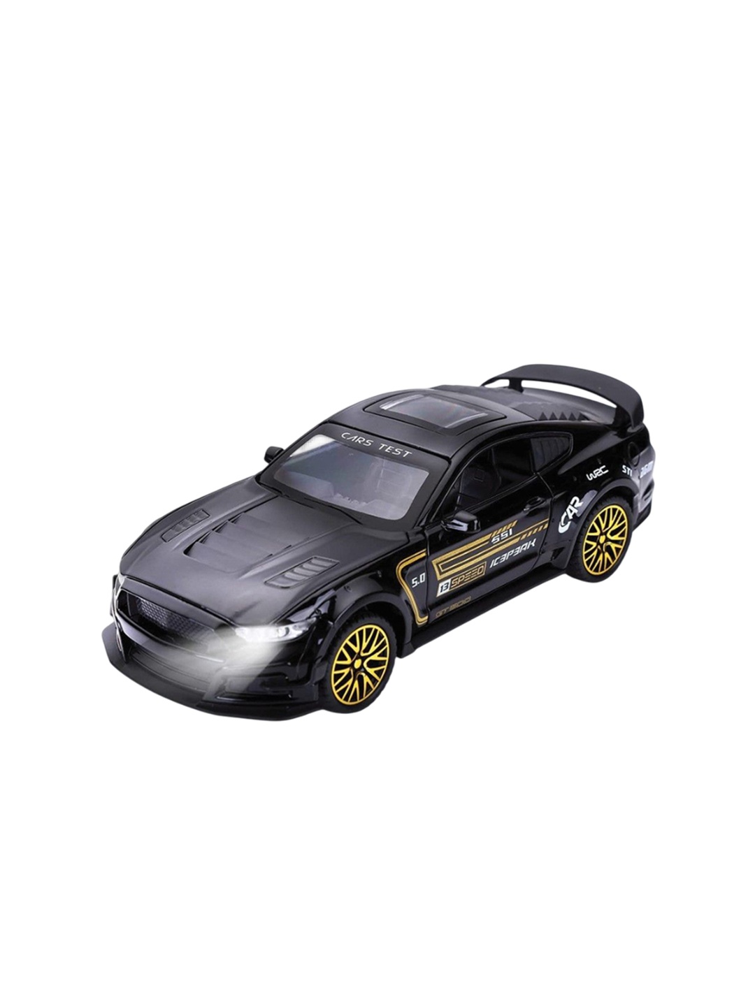 

UKAXA Kids Openable Door Sound Toy Vehicles, Black