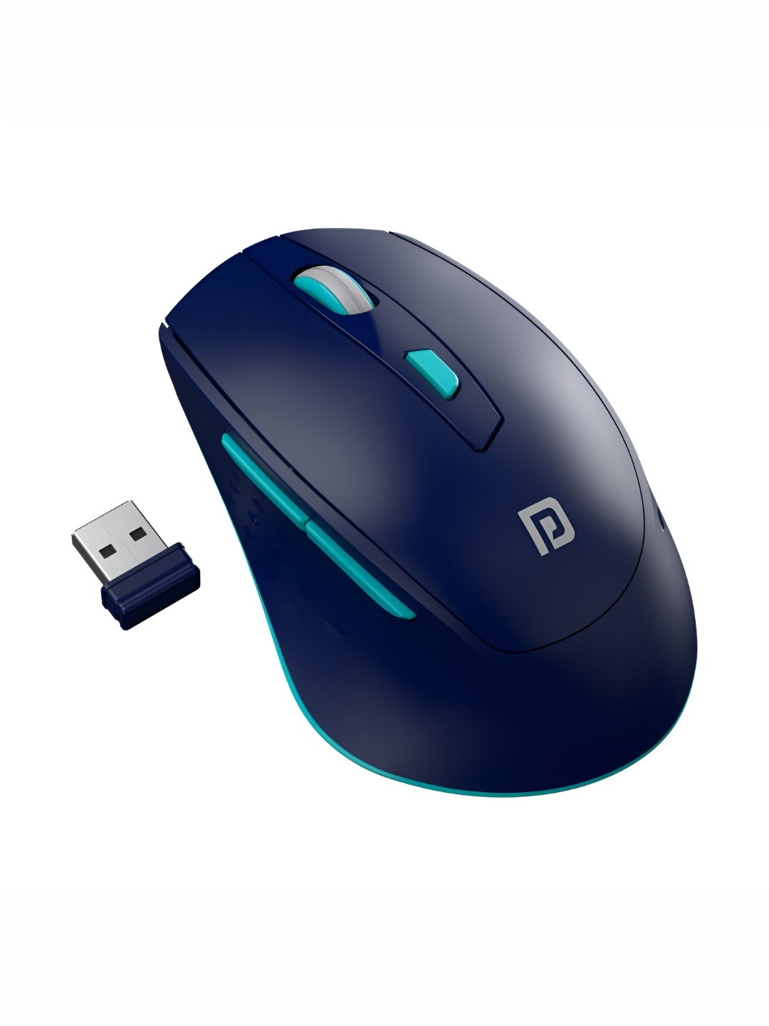 

Portronics Toad 32 Wireless Optical Mouse With 6 Button Design Adjustable DPI Upto 1600, Blue