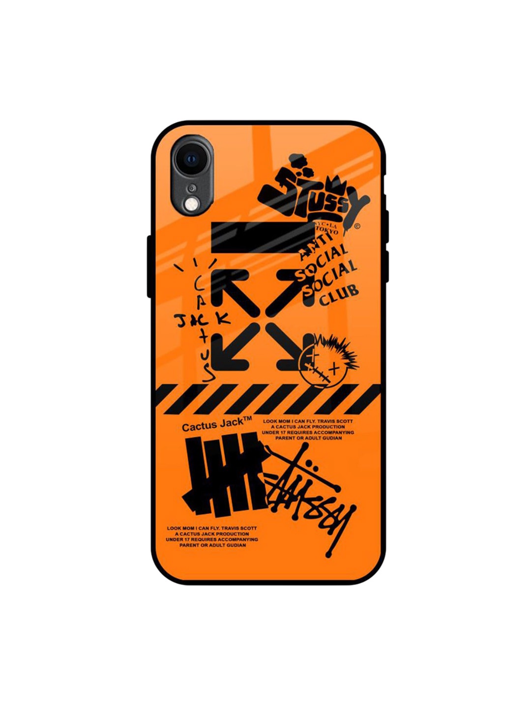 

QRIOH Typography Printed iPhone XR Back Case Mobile Accessories, Orange