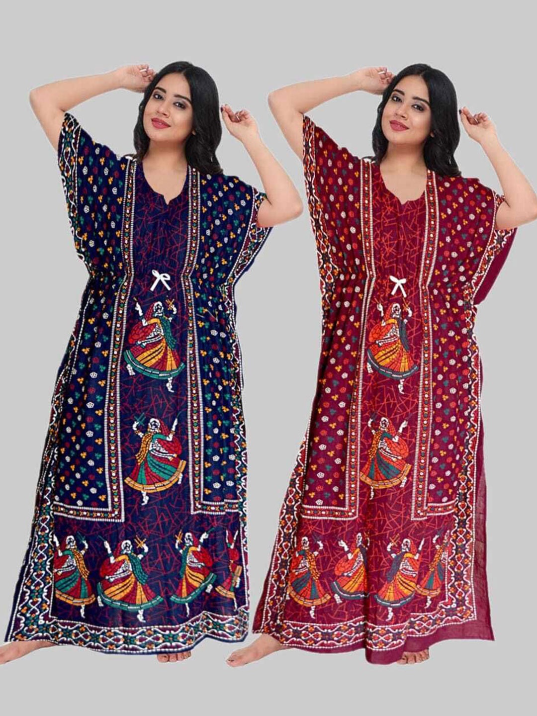

PR PINK ROYAL Printed Maxi Nightdress, Blue