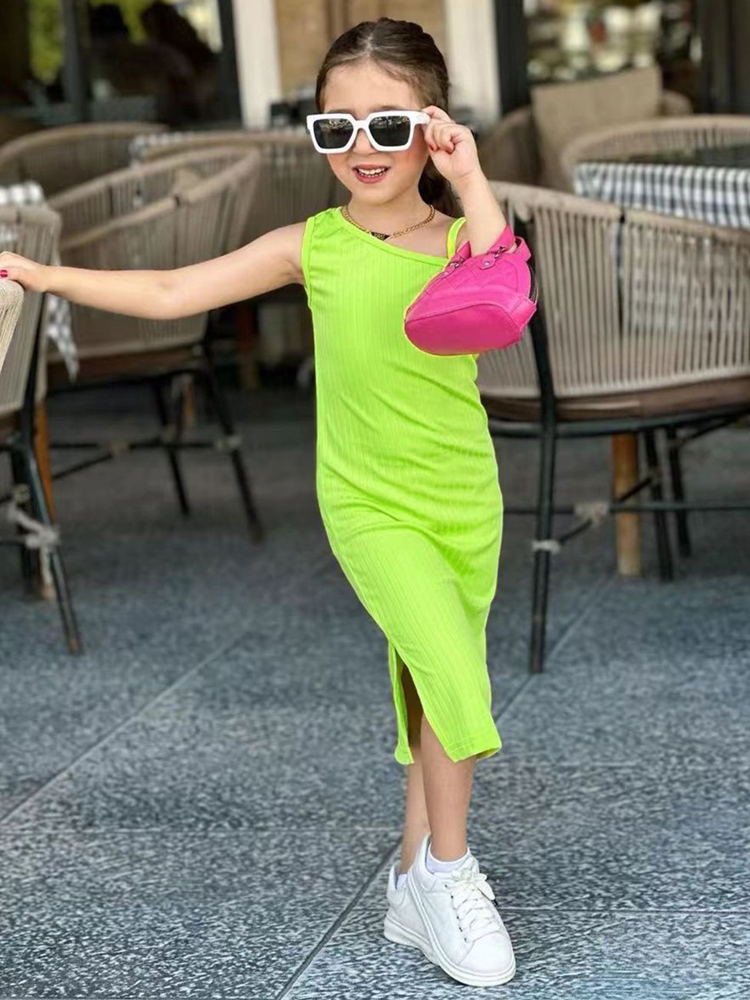 

StyleCast x Revolte Girls Sheath Midi Dress, Green