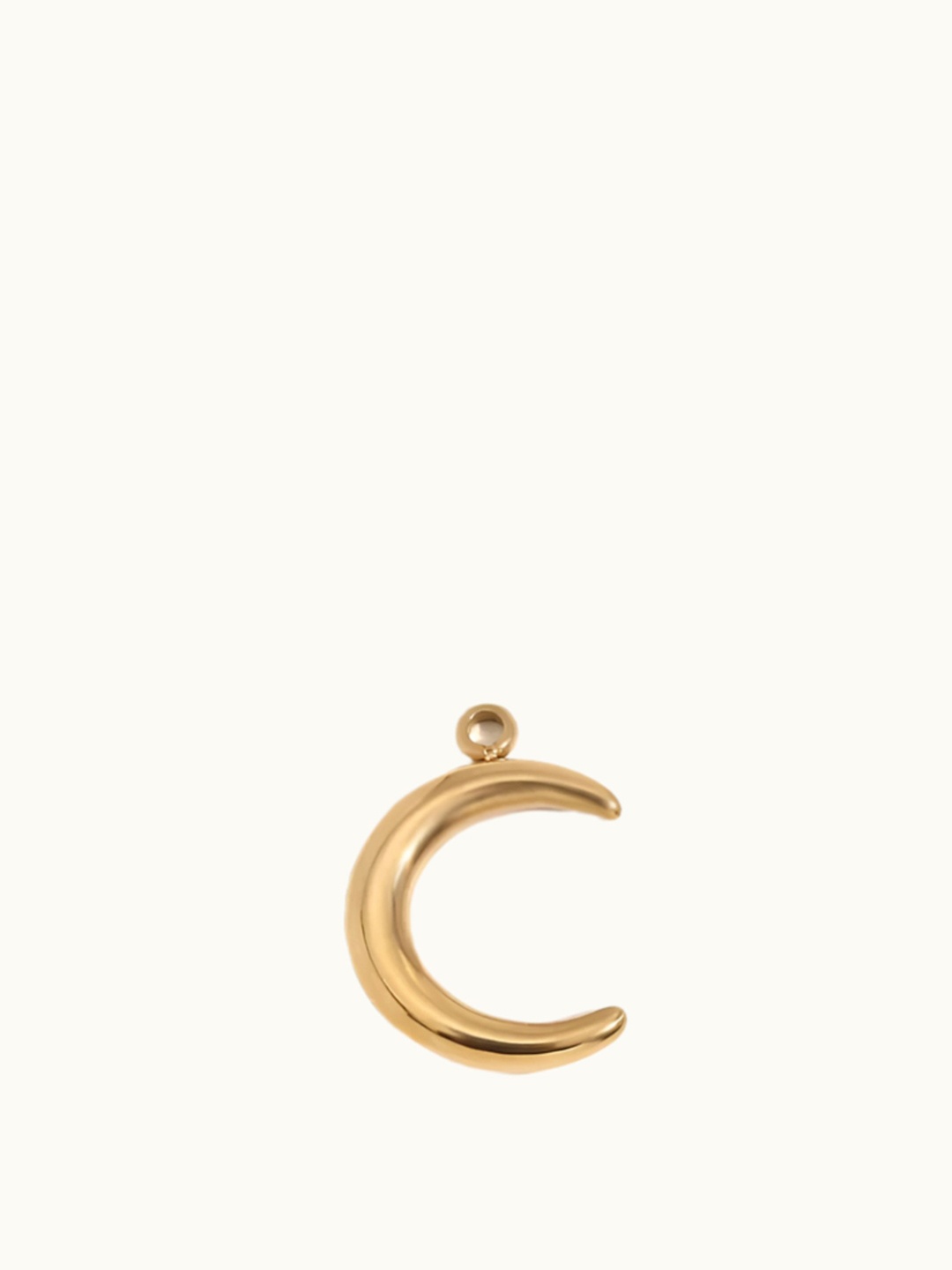 

Zaisha Stainless Steel 18K Gold Plated Moon Bracelet Charms
