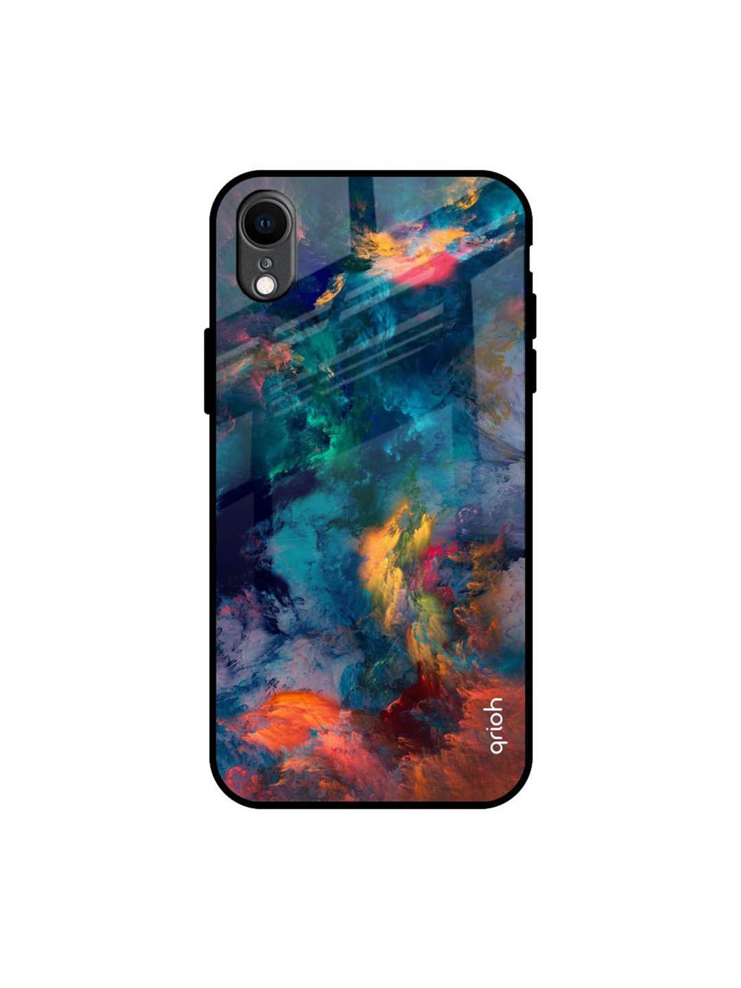 

QRIOH Quirky Printed iPhone XR Back Case Mobile Accessories, Blue