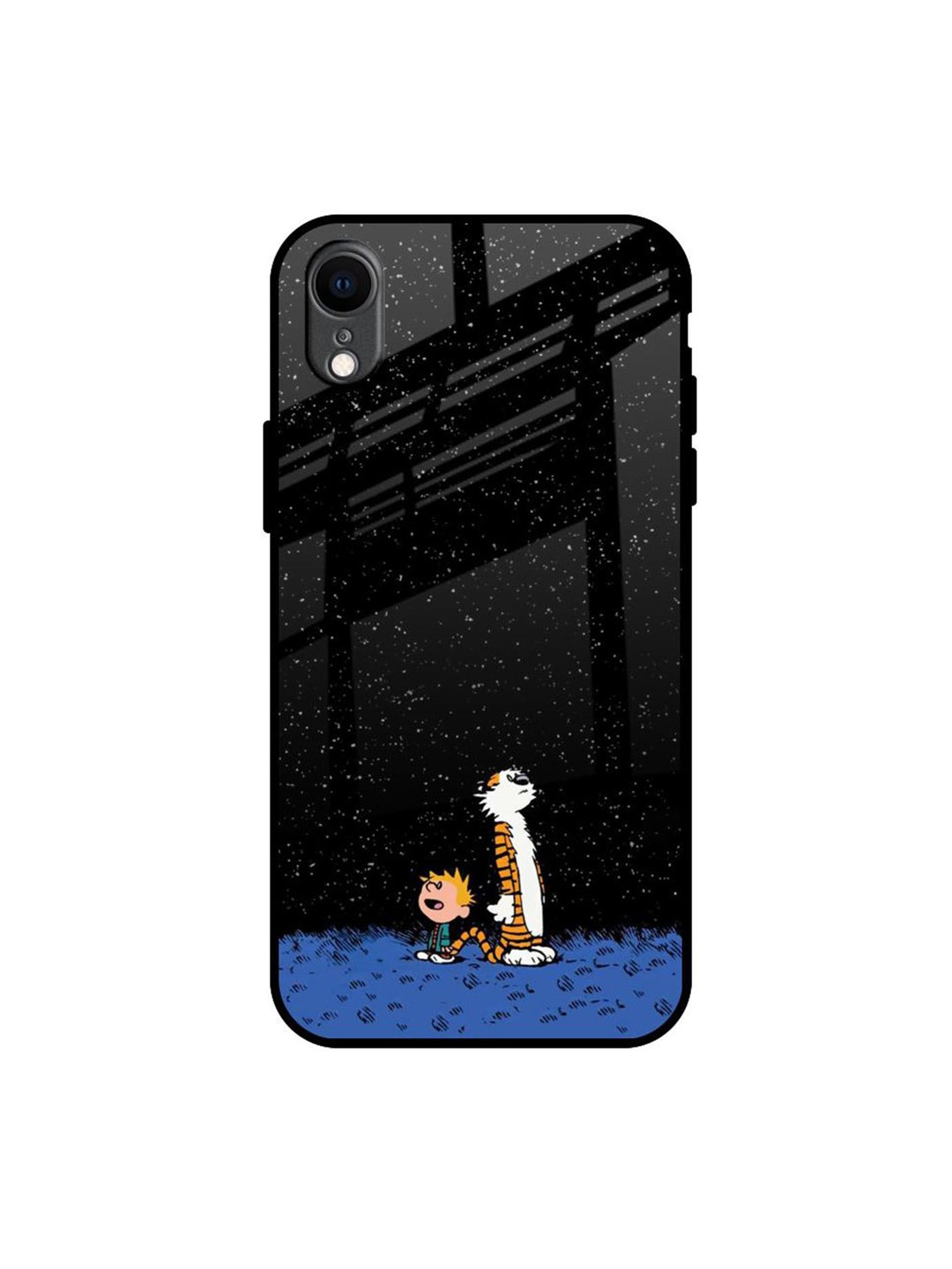 

QRIOH Quirky Printed iPhone XR Back Case Mobile Accessories, Black