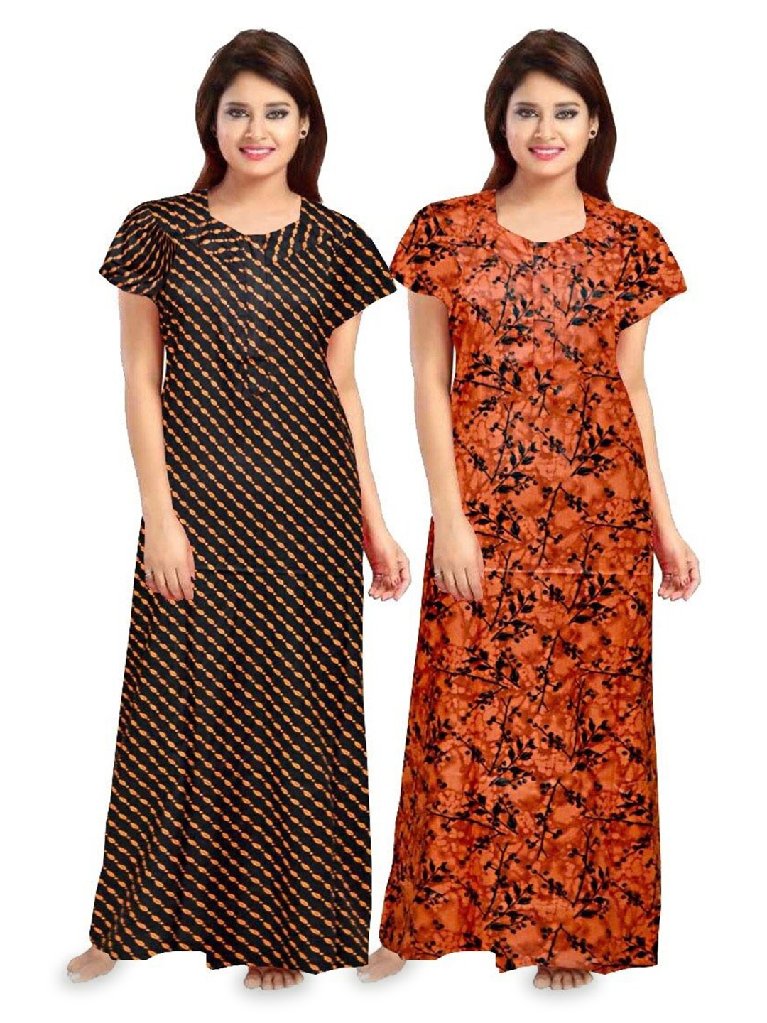 

PR PINK ROYAL Printed Maxi Nightdress, Red