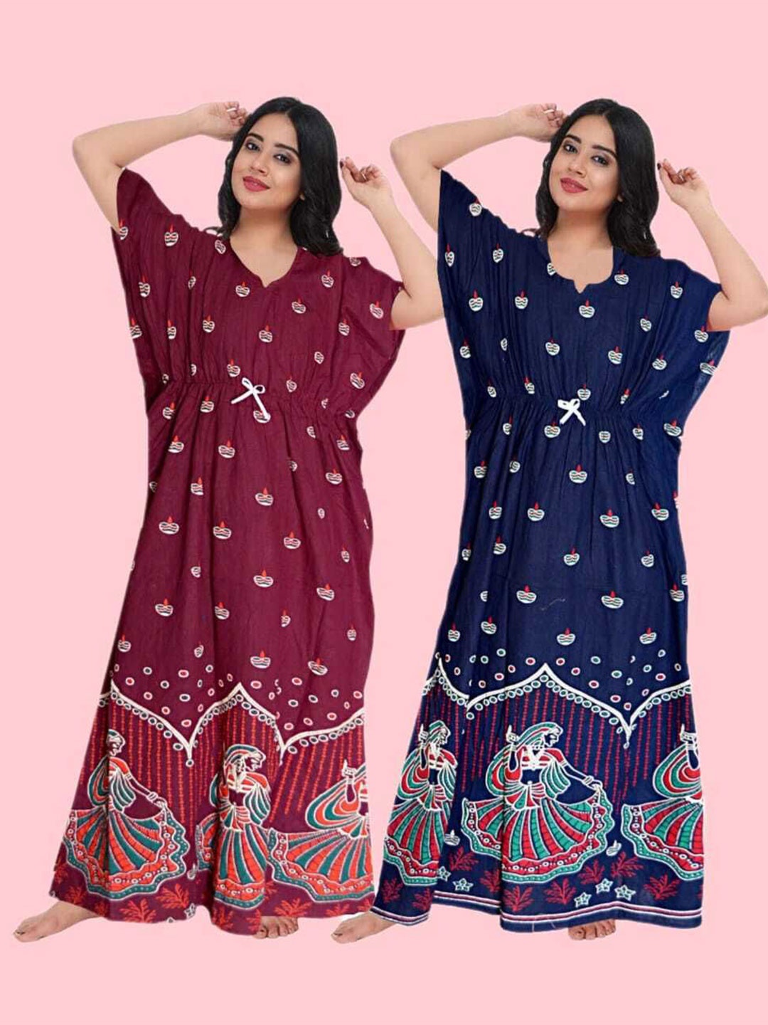 

PR PINK ROYAL Printed Maxi Nightdress, Blue