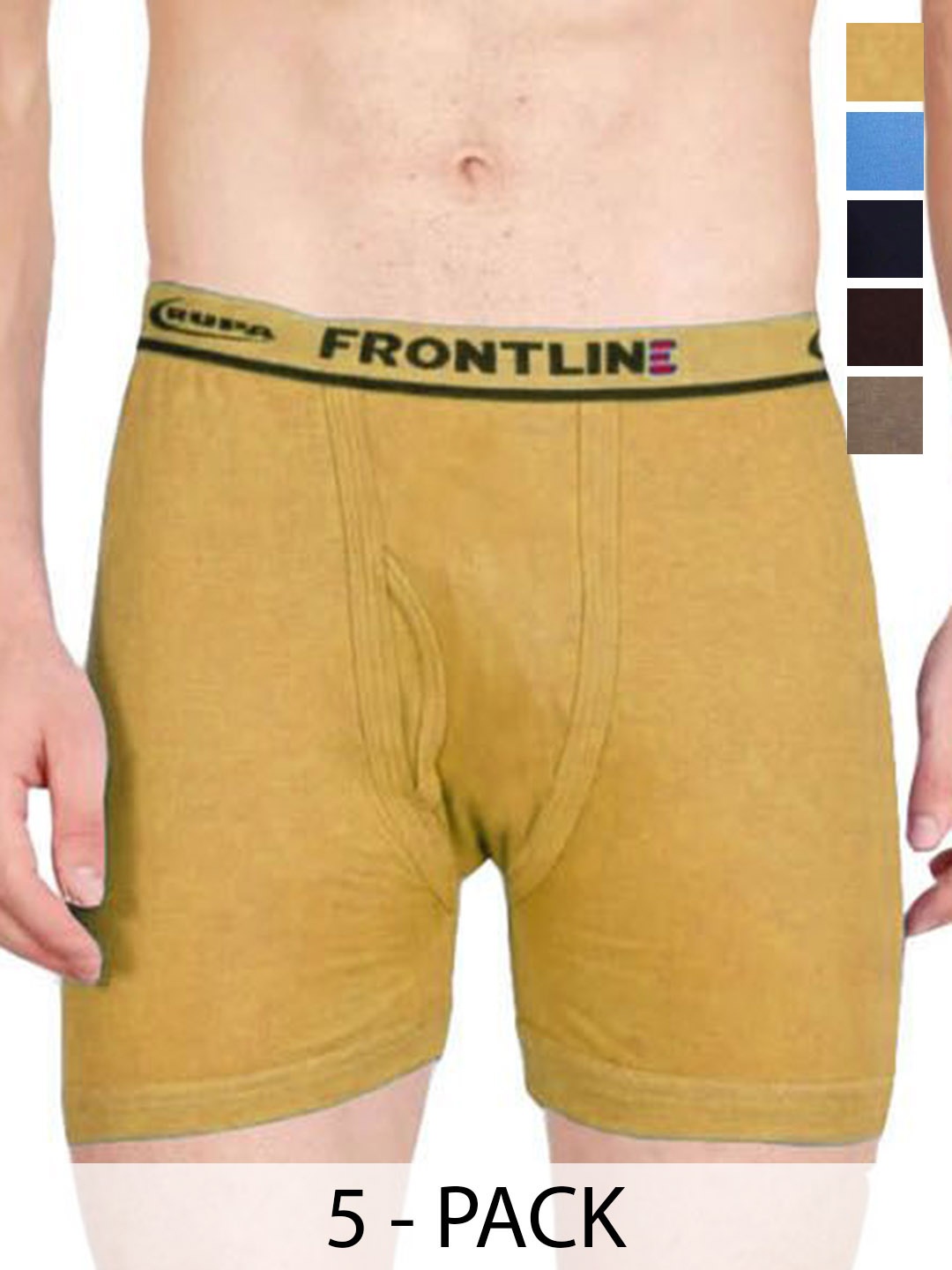 

Rupa Pack Of 5 Assorted Cotton Trunks Frontline-DCIF-5--80