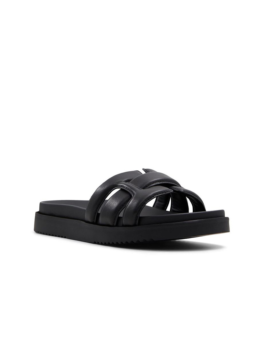 

ALDO Women Leather Open Toe Flats, Black