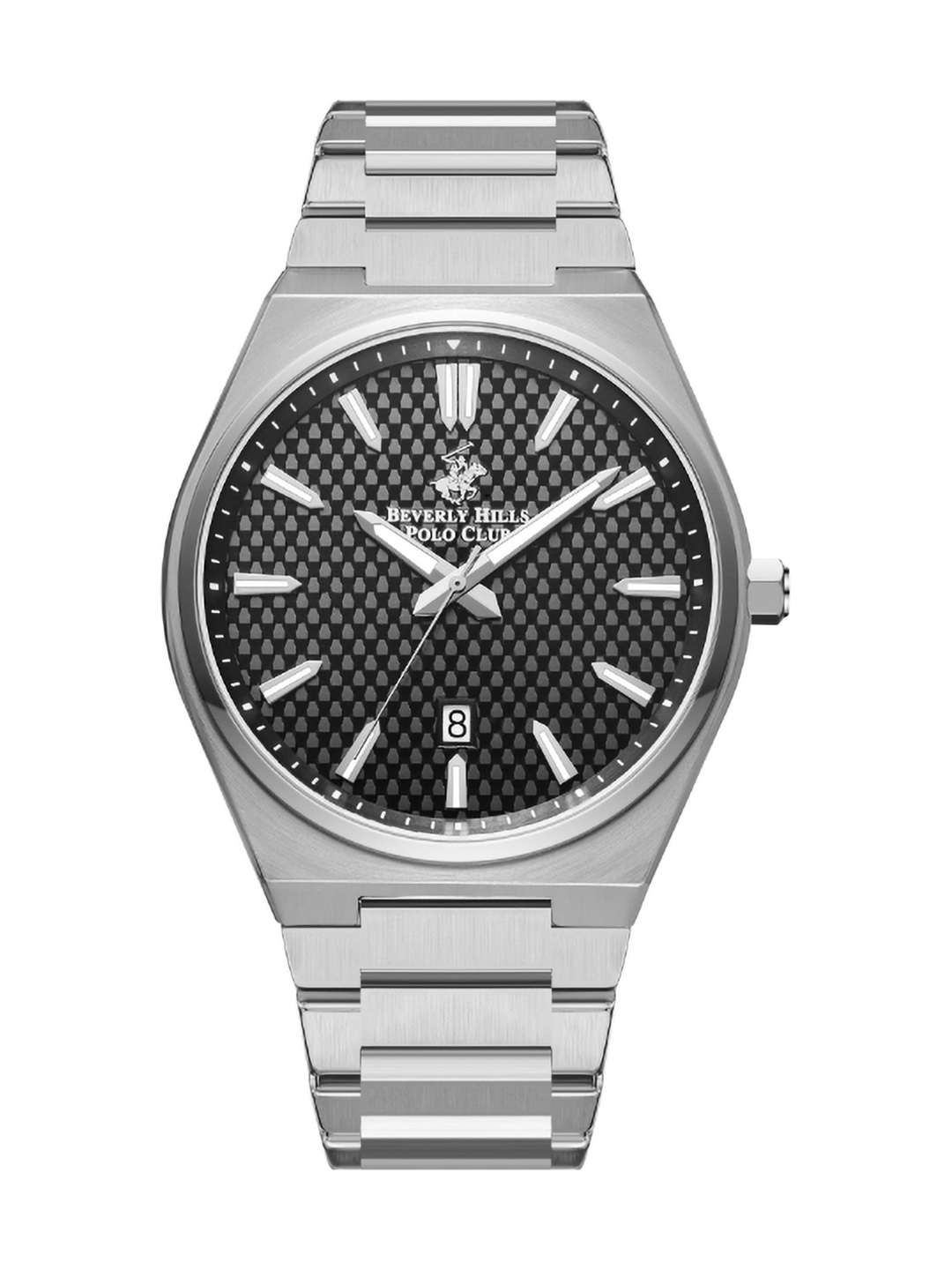 

Beverly Hills Polo Club Men Dial & Bracelet Style Straps Analogue Watch BP5013Y.350, Silver
