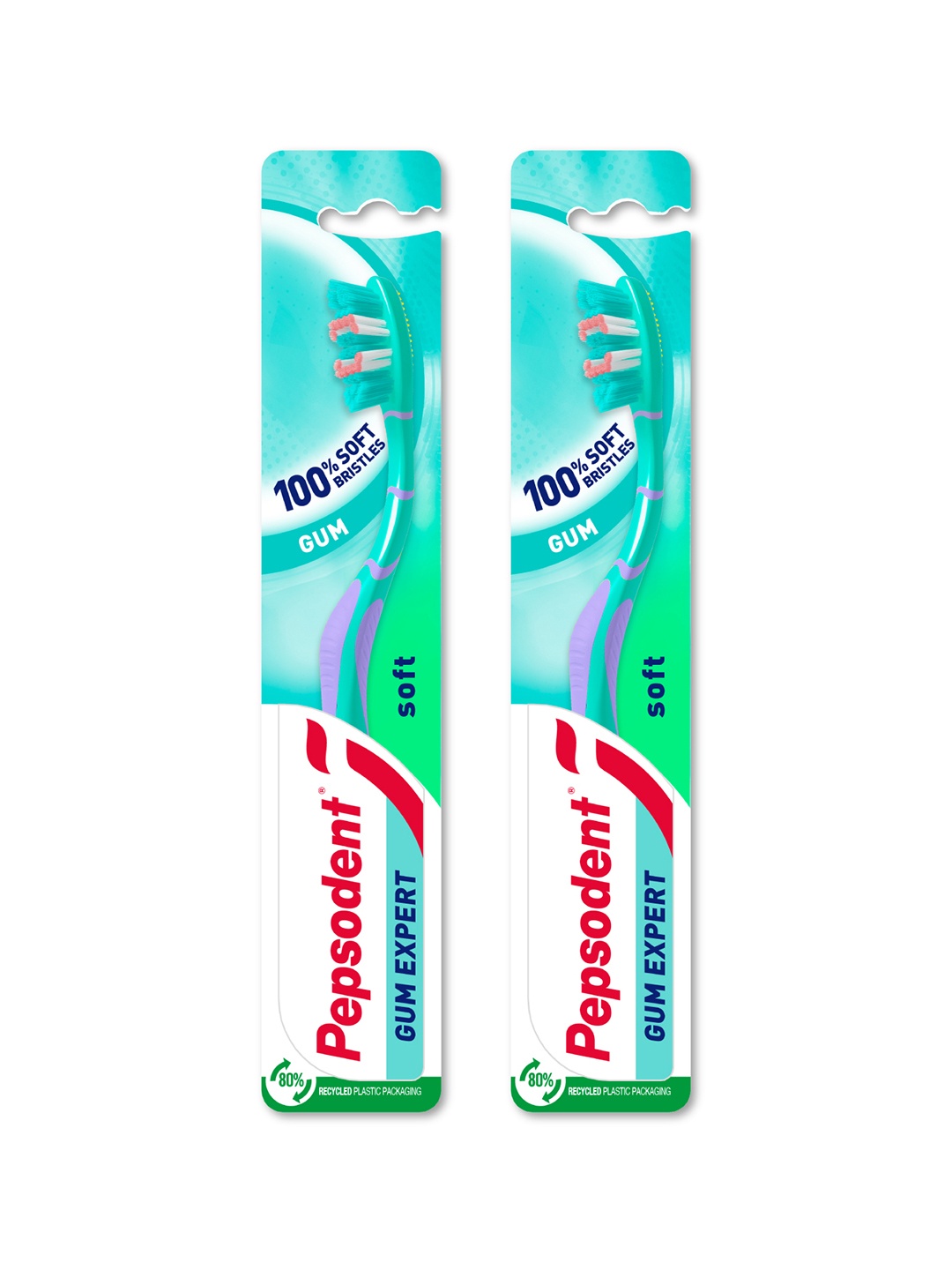 

Pepsodent Set Of 2 Gum Expert Toothbrush For Sensitive Gums & Teeth, Blue
