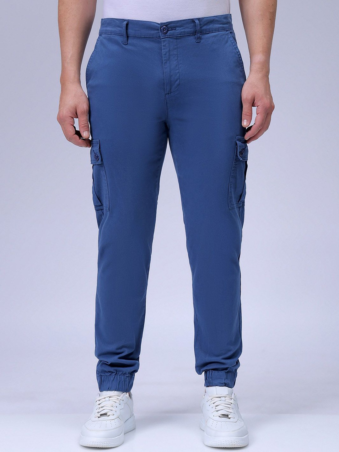 

The Indian Garage Co Men Slim Fit Cargo, Blue
