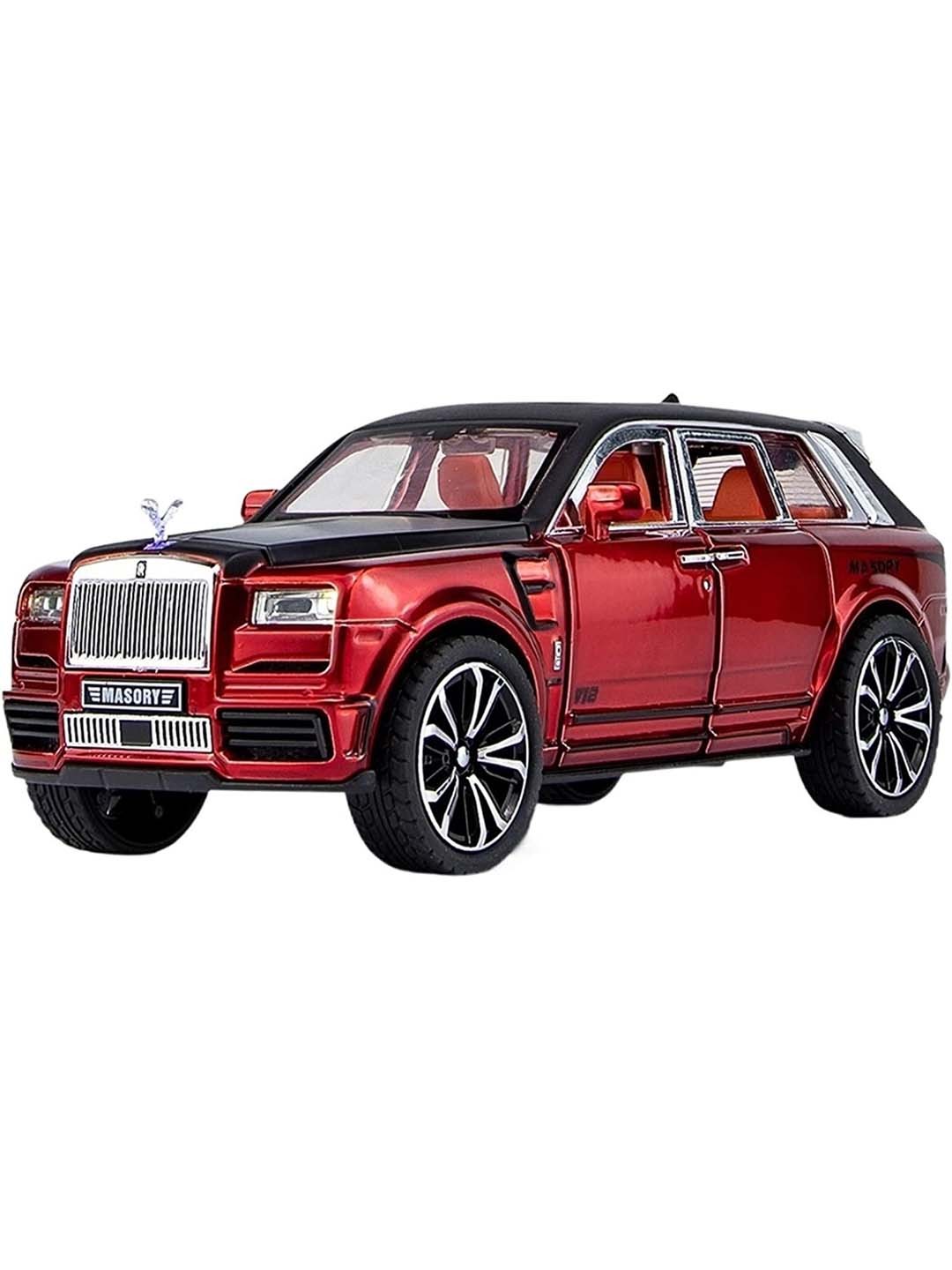 

UKAXA Kids Pullback Toy Car With Openable Door & Sound Light, Red