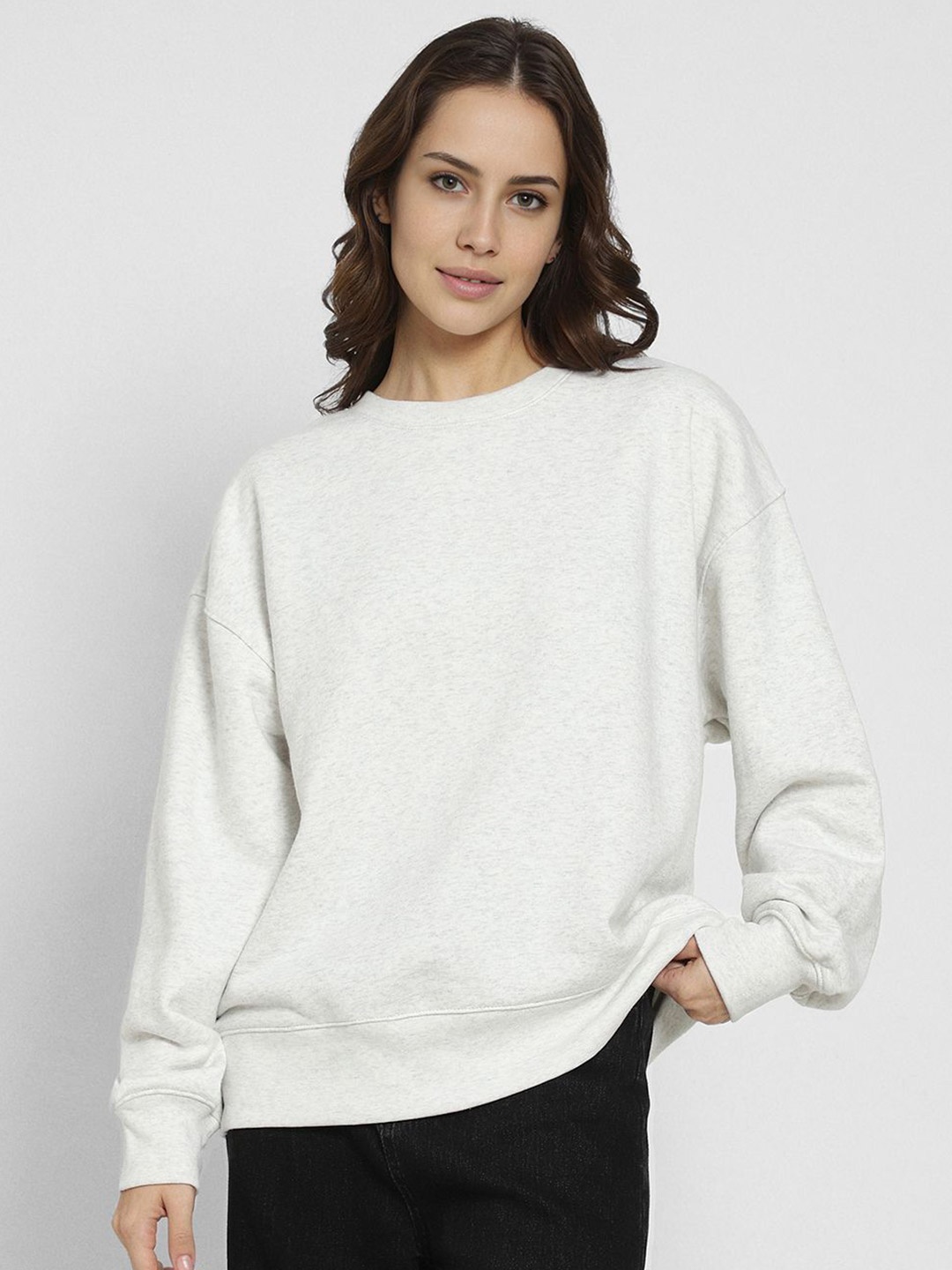 

AMERICAN EAGLE OUTFITTERS Women Long Sleeves Sweatshirt, White