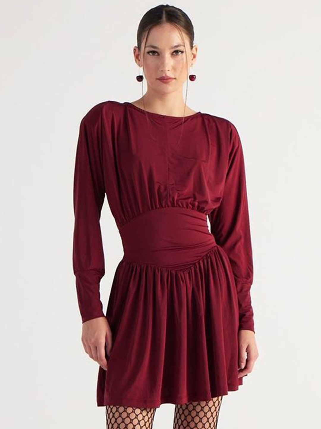 

StyleCast A-Line Dress, Maroon