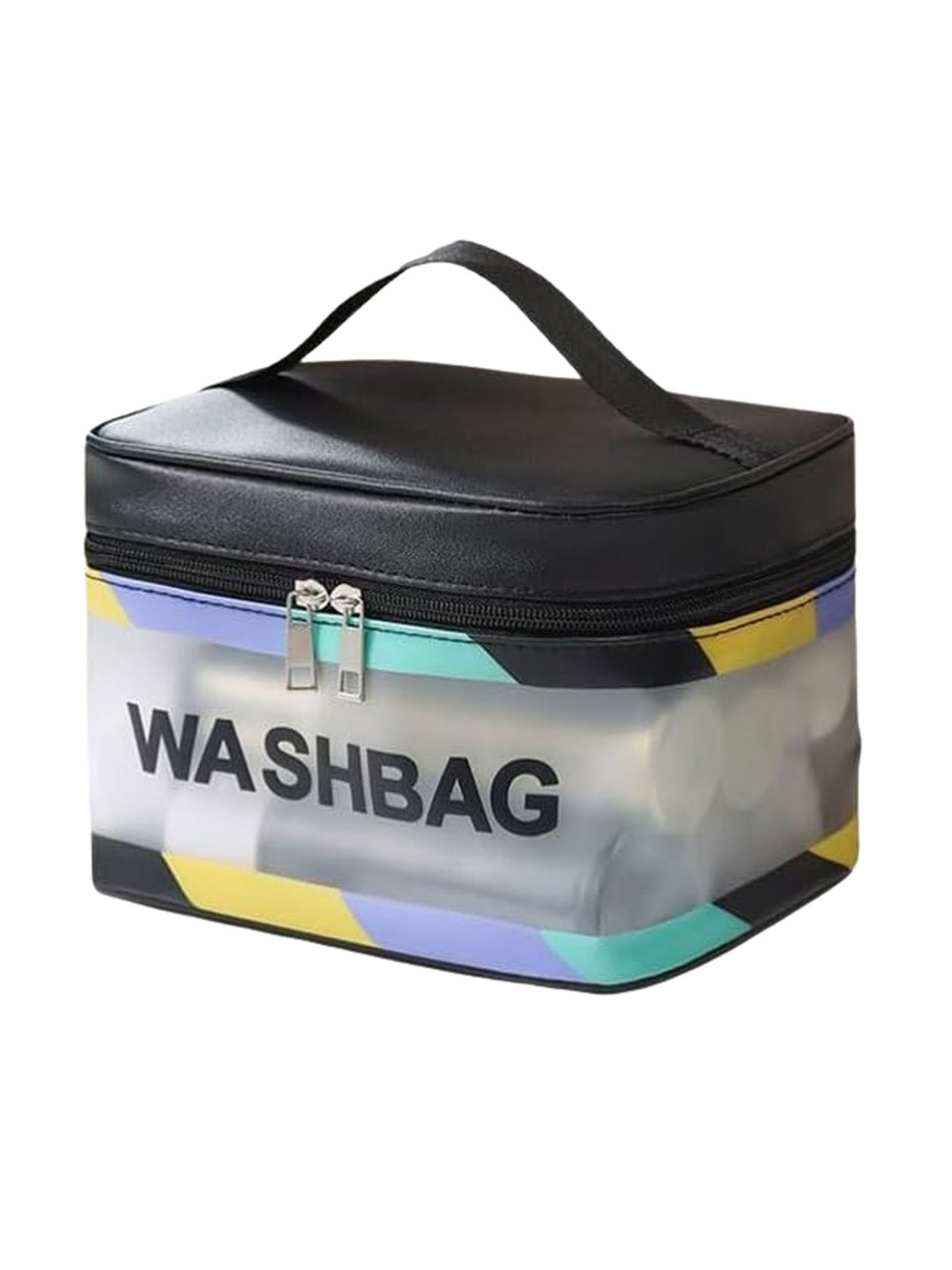

ALLURE Printed Vanity Bag, Black