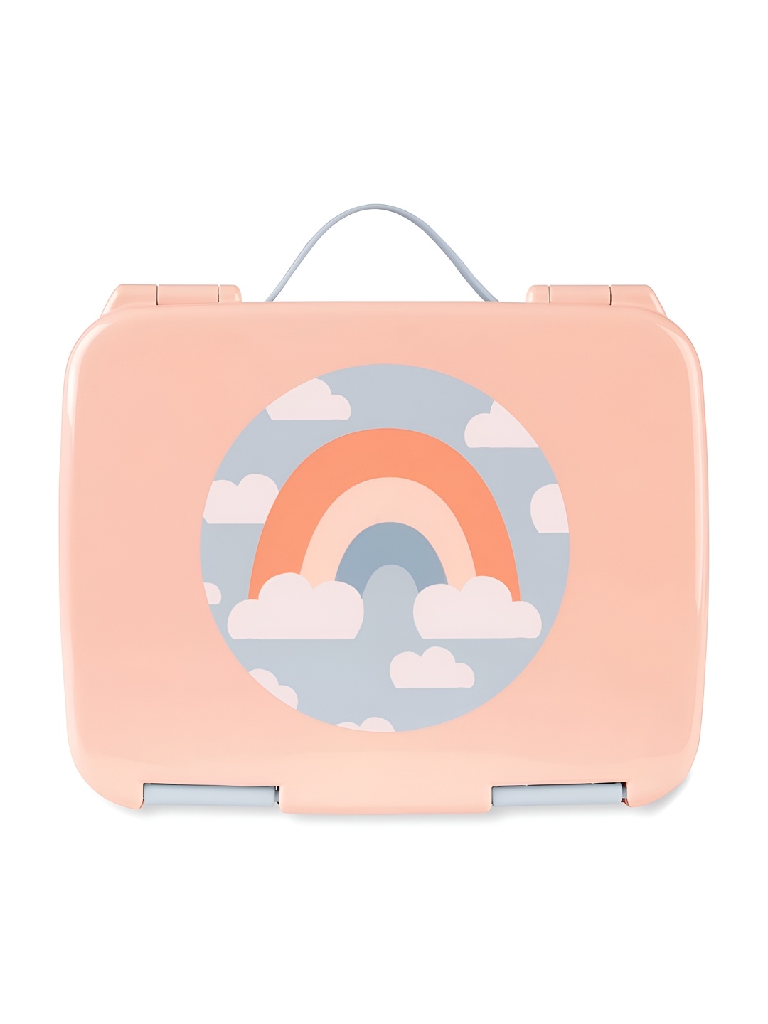 

SKIP HOP Kids Rainbow Peach & White Microwave Safe Bento Lunch Box