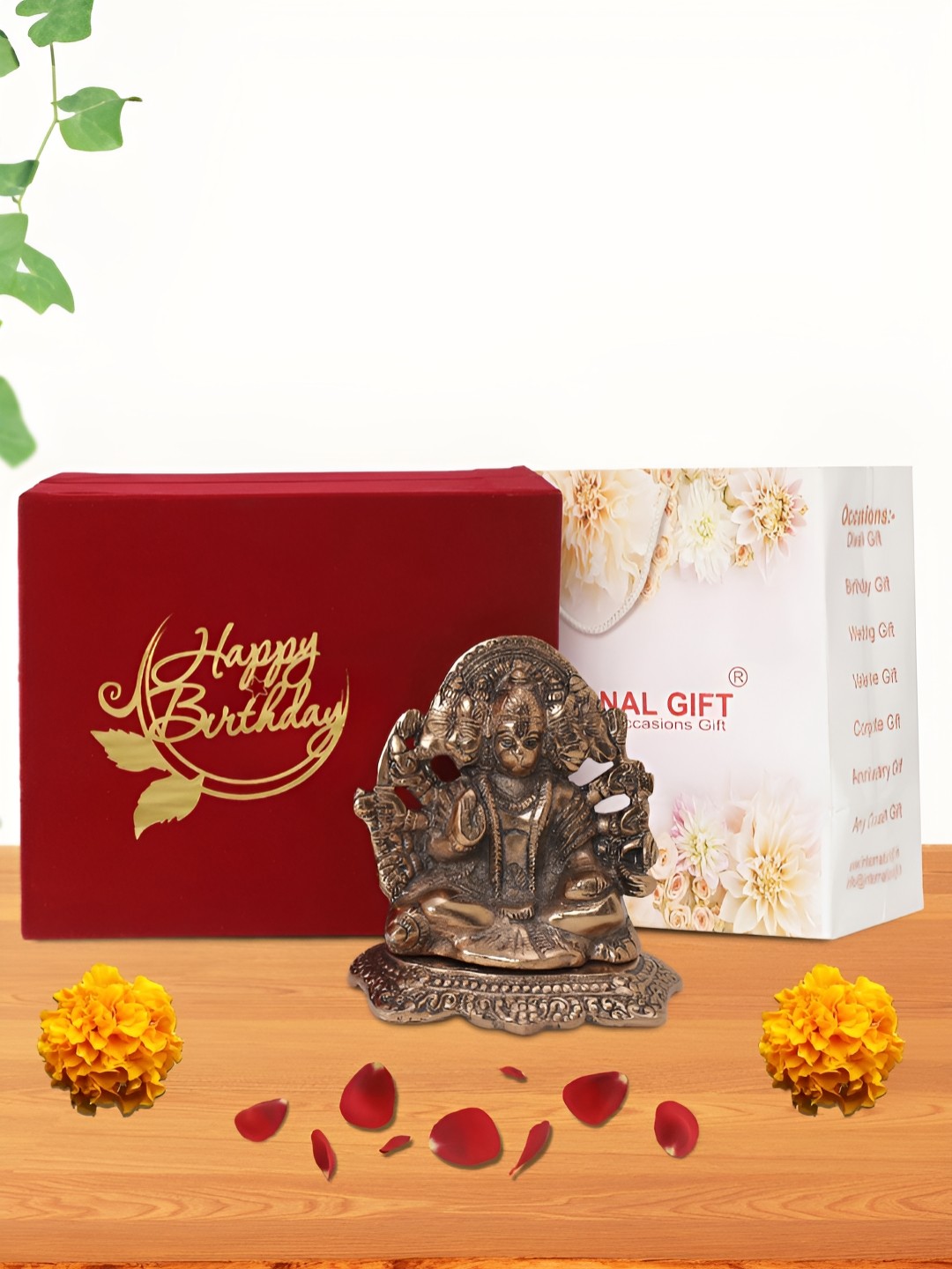 

INTERNATIONAL GIFT Brown Panchmukhi Religious Idol Showpiece