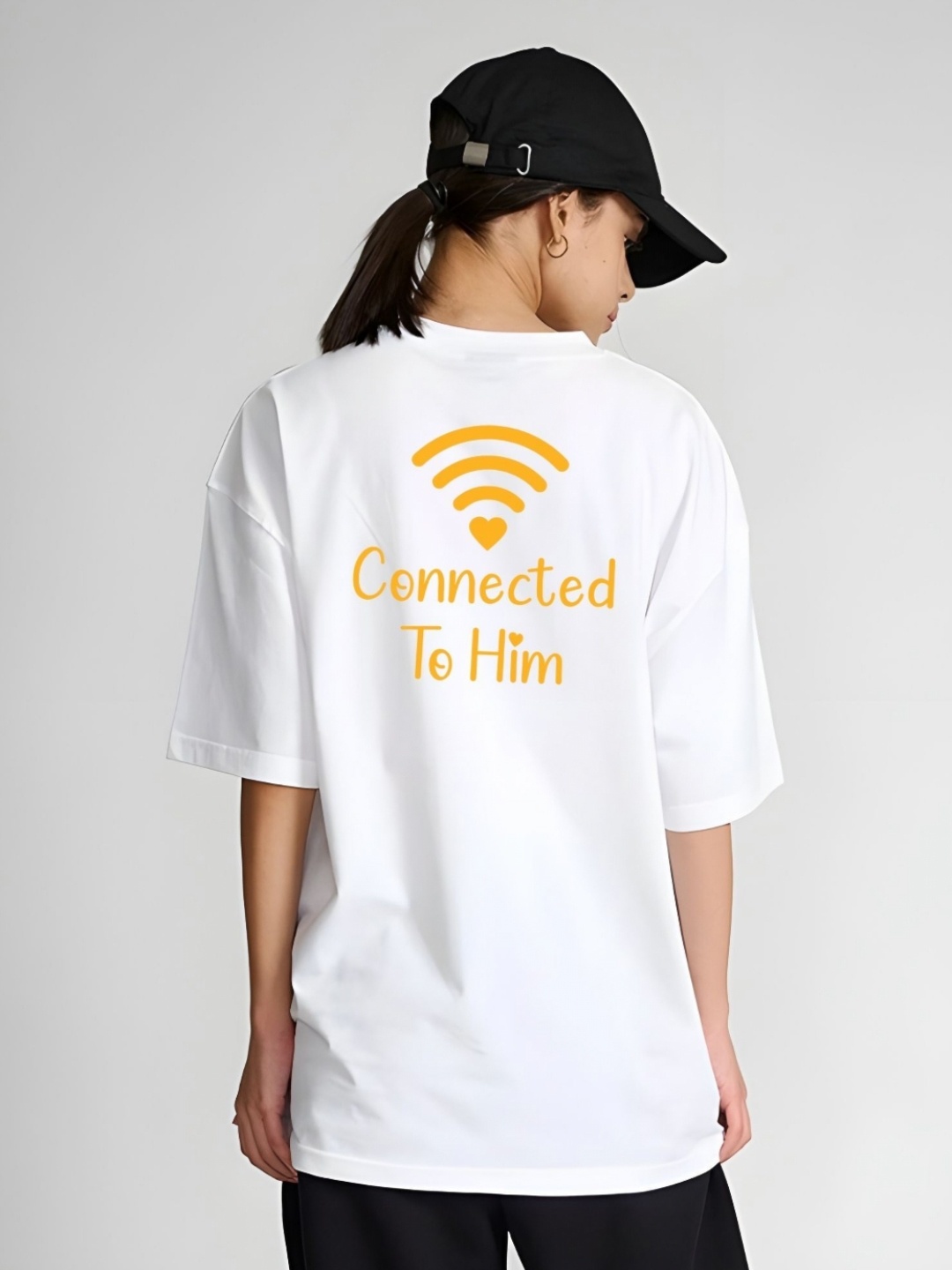 

DressBerry Women Graphic Printed Round Neck Cotton Relaxed Fit T-shirt, White