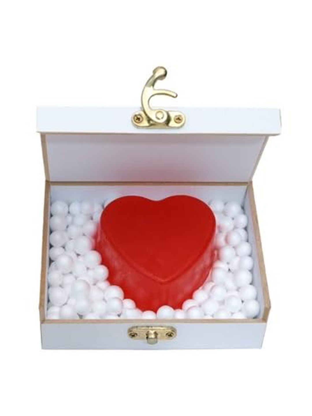 

EKAIVA ORGANICS Love Lush Scented Heart Soap - 249 g, White
