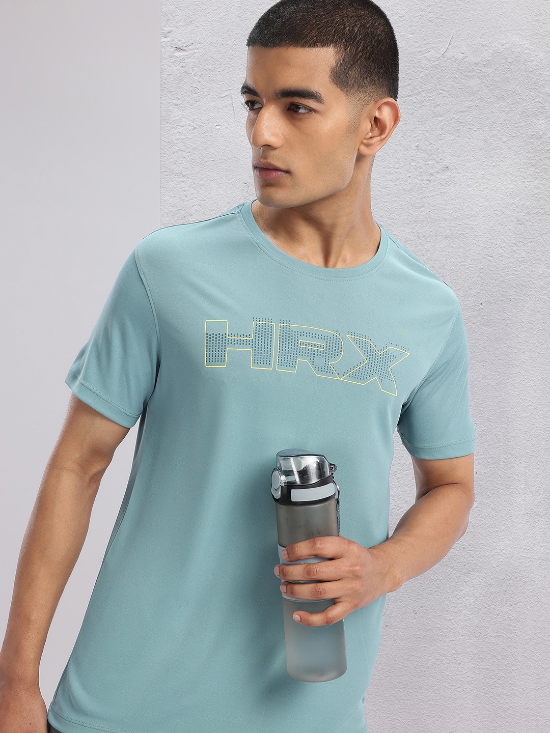 

HRX by Hrithik Roshan Printed Rapid-Dry Training T-shirt, Blue