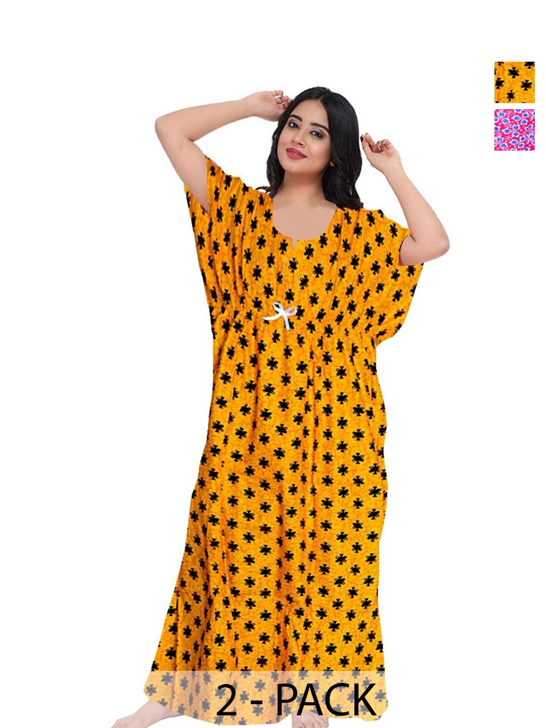 

PR PINK ROYAL Printed Maxi Nightdress