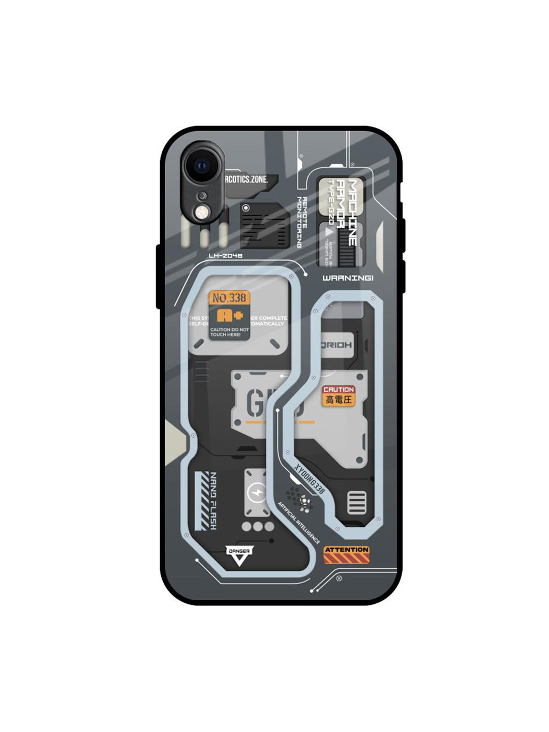 

QRIOH Typography Printed iPhone XR Back Case Mobile Accessories, Grey