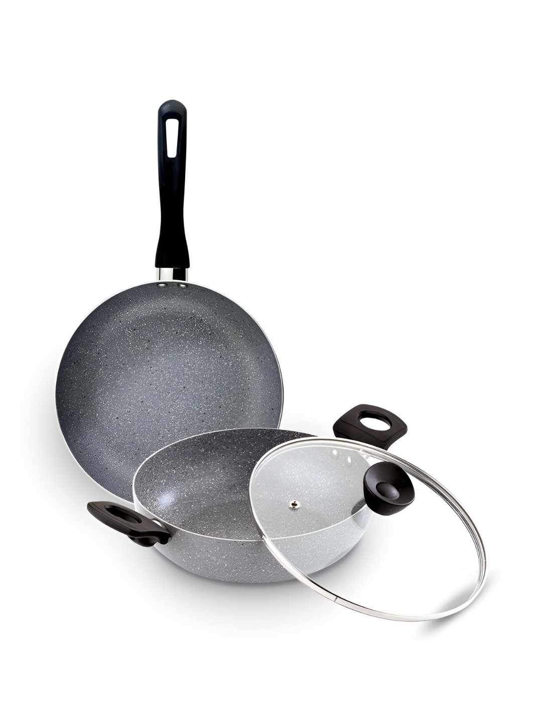 

BERGNER Grey Induction Base Aluminium Cookware Set of