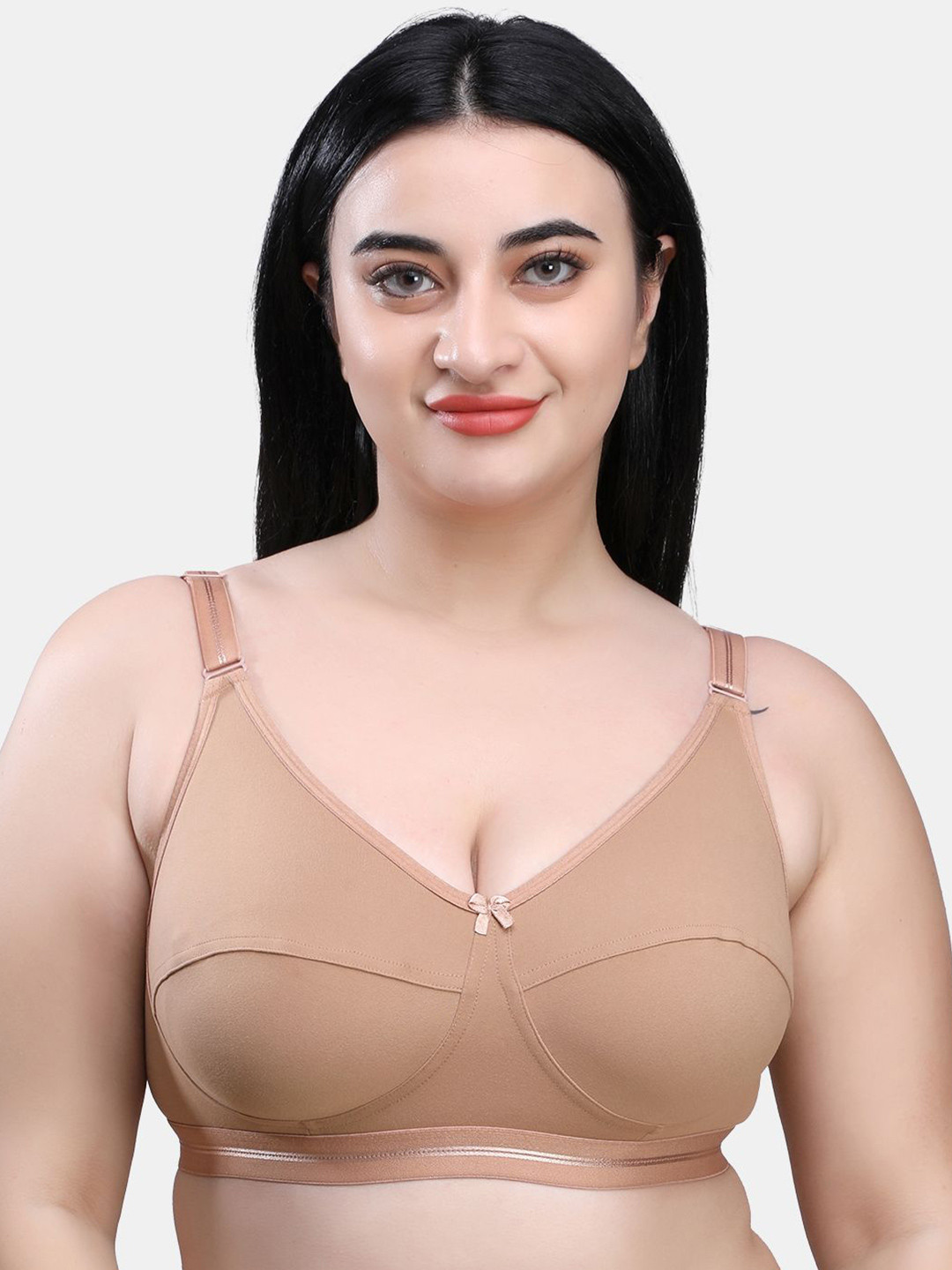 

SKDREAMS Women Cut and Sew Full Coverage Bra, Nude