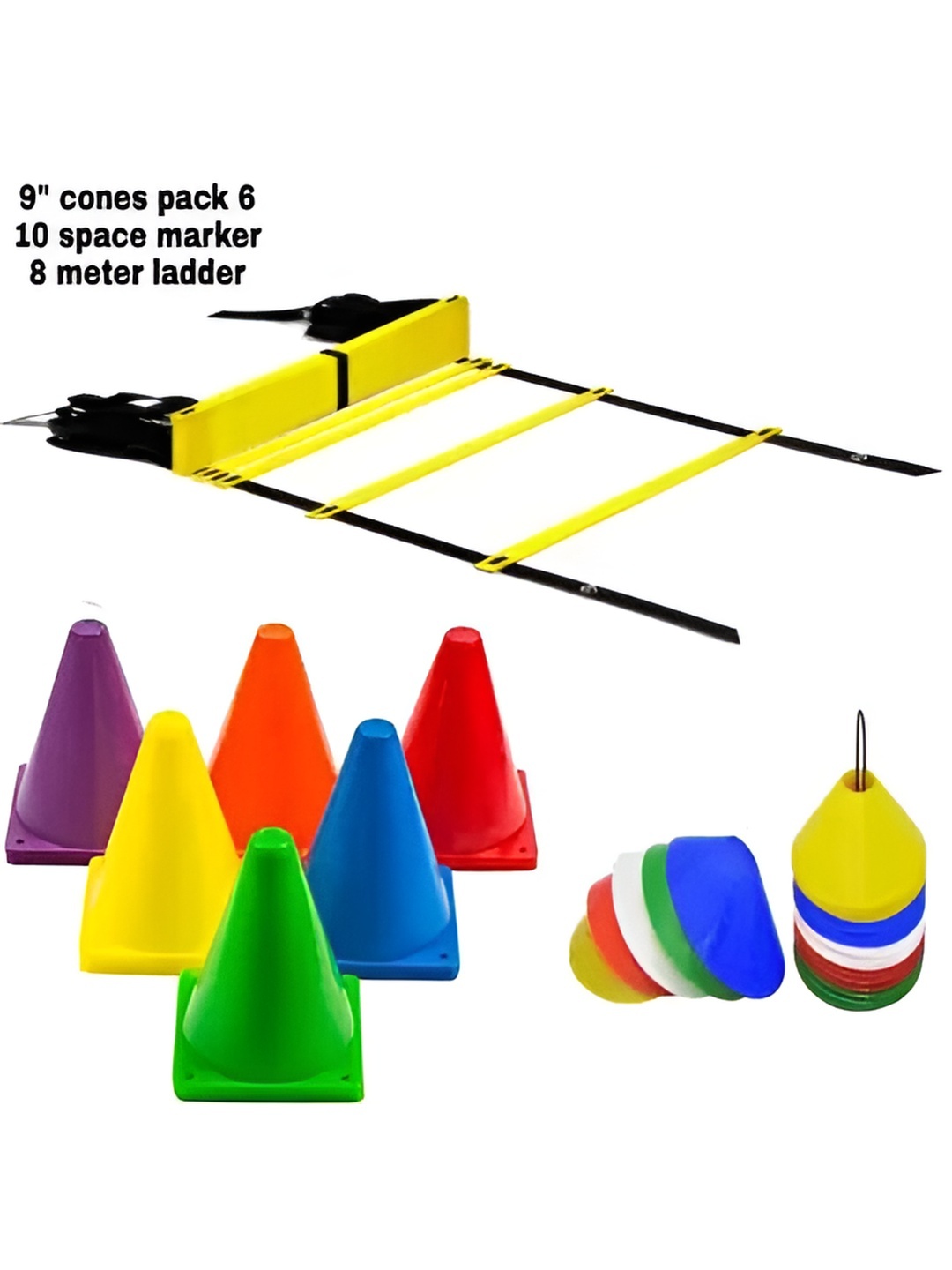 

YMD Set Of 17 Workout Accessories, Black