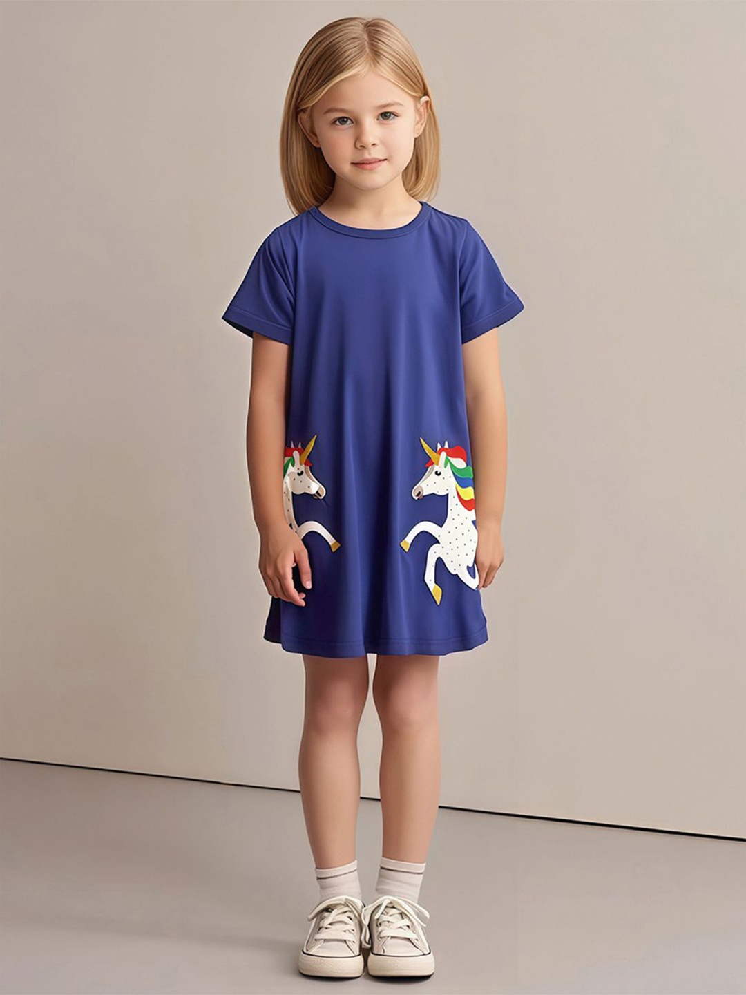

StyleCast x Revolte Girls Print A-Line Dress, Purple