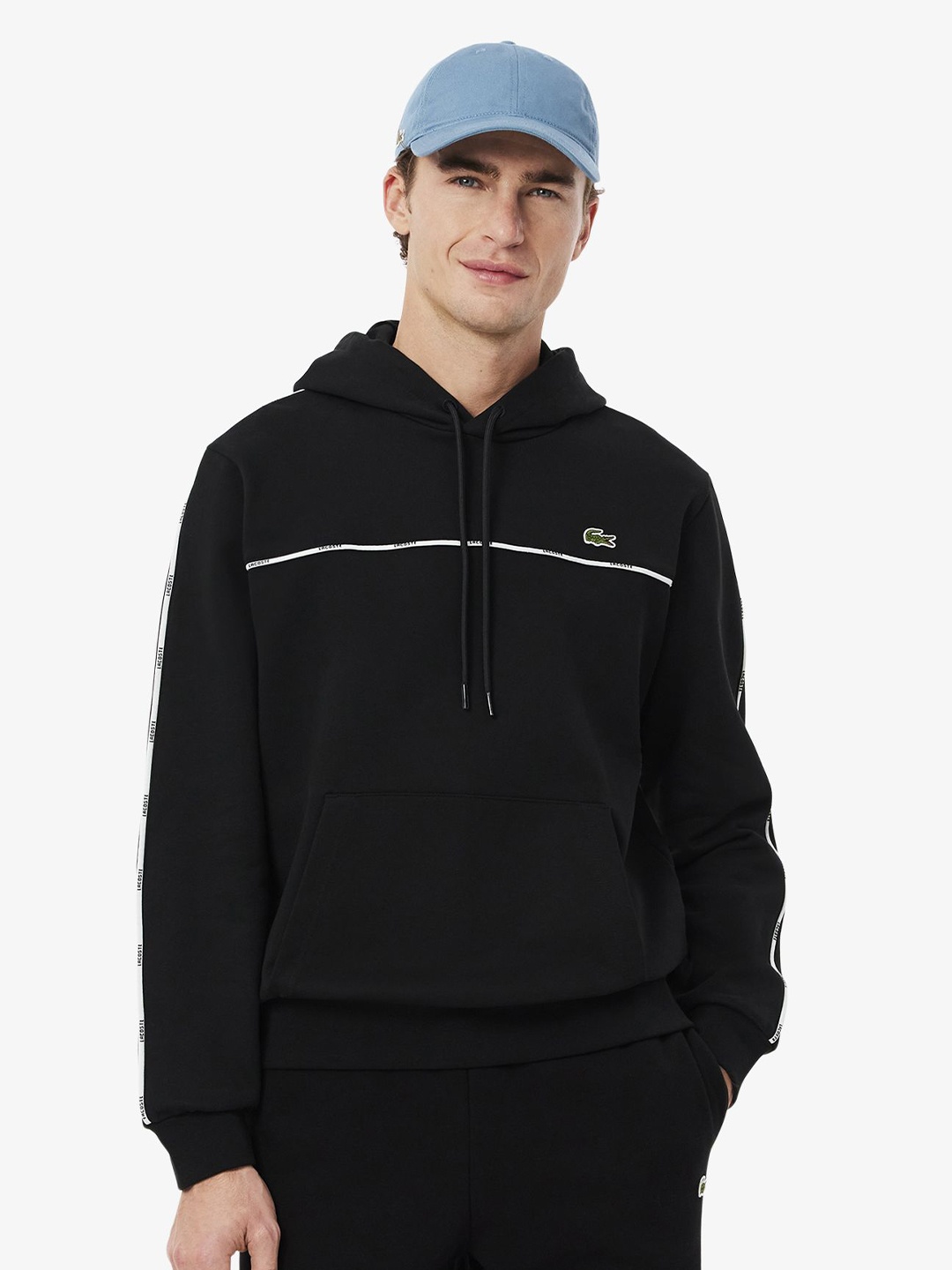 

Lacoste Men Hooded Sweatshirt, Black
