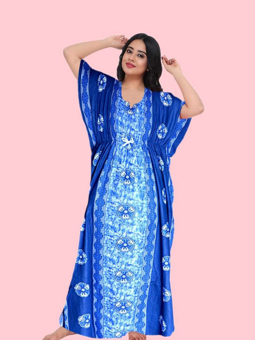 

PR PINK ROYAL Printed Maxi Nightdress, Red