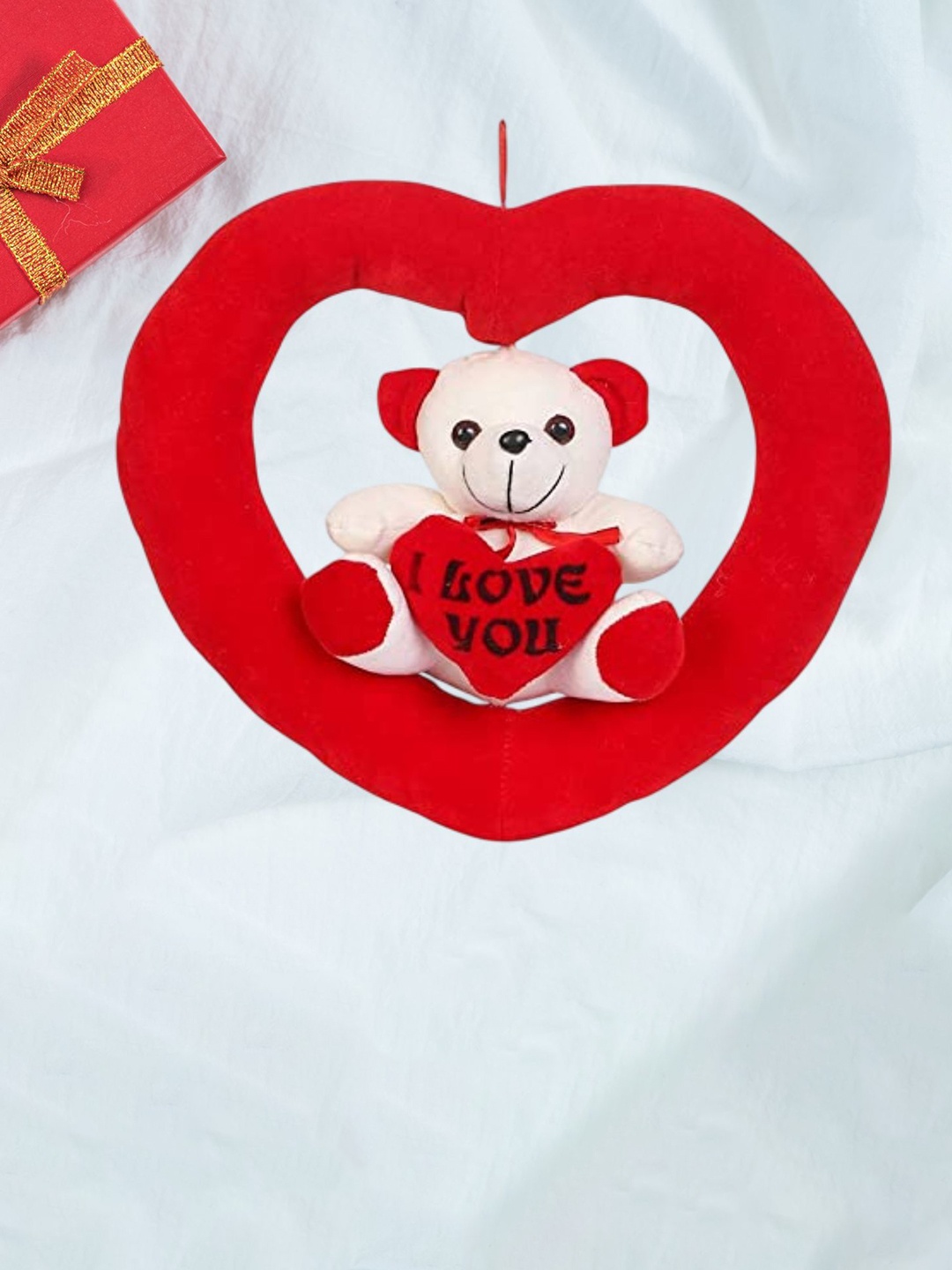 

Smartots Unisex Microfibre Filled Non-Allergic Teddy Bears Soft Toys and Dolls, Red