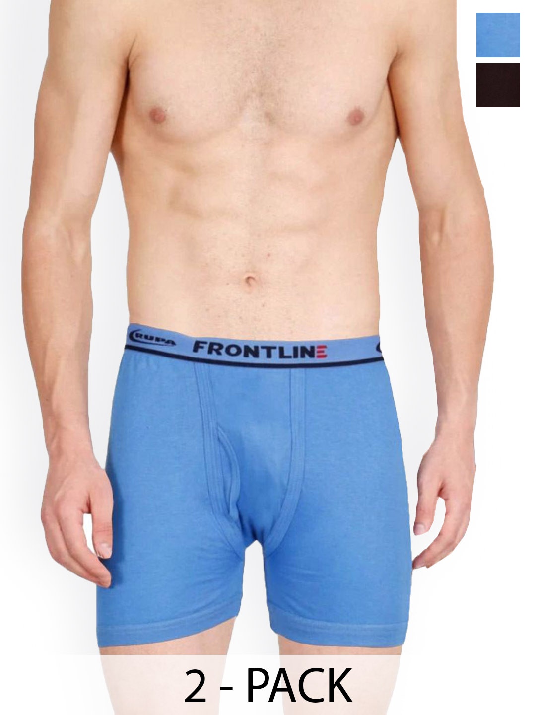 

Rupa Pack Of 2 Assorted Cotton Trunks Frontline-DCIF-2--105