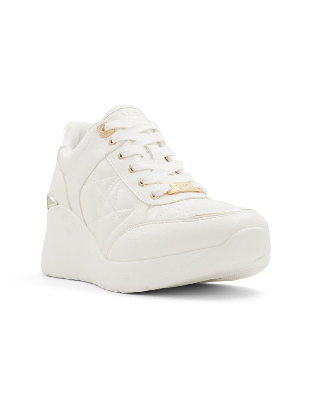 

ALDO Women Textured Lace-Ups Sneakers, White