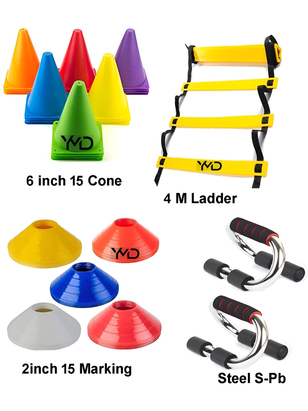 

YMD Set Of 33 Workout Accessories, Black