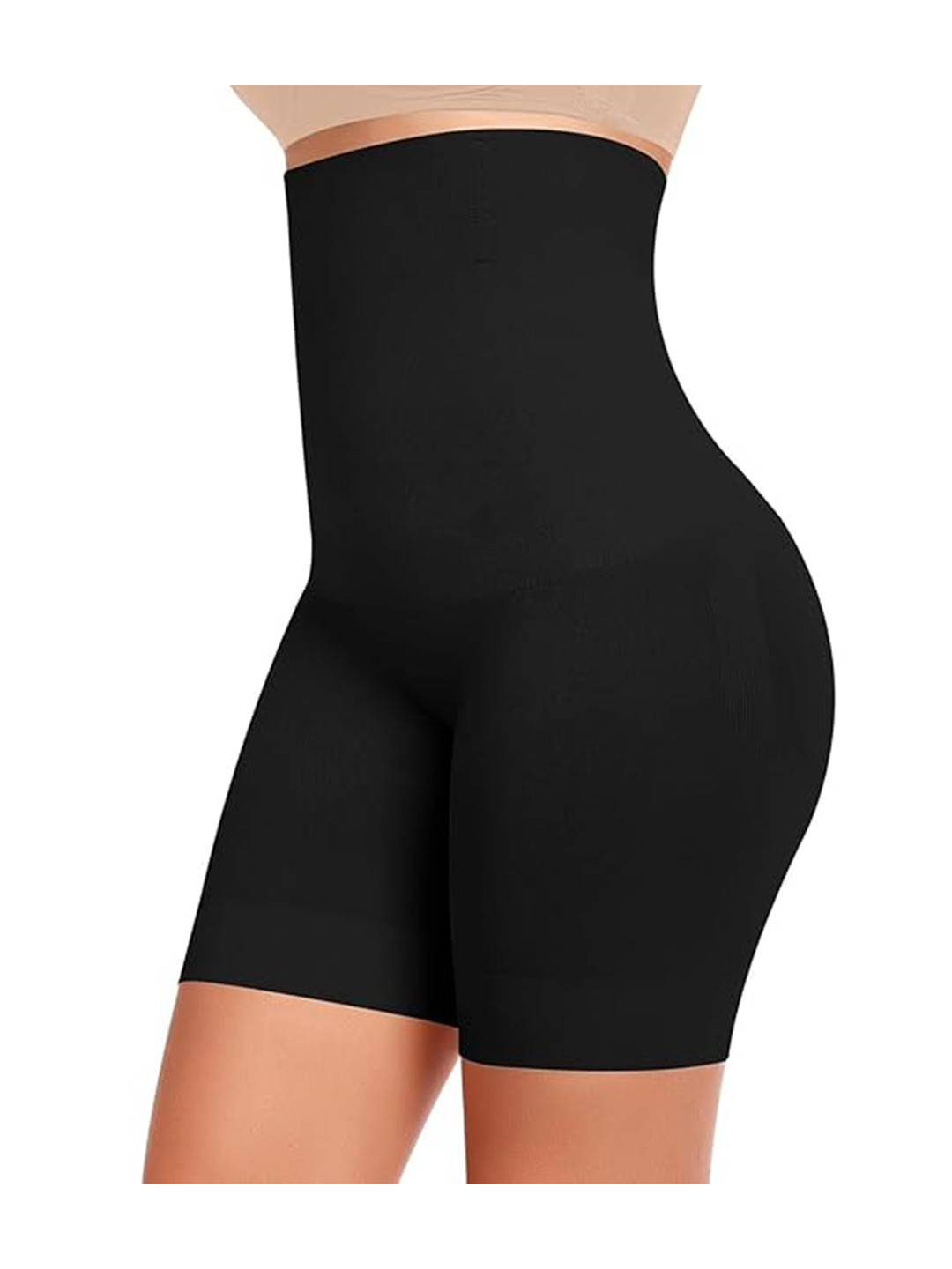 

DHRUV CREATION Mid-Rise Tummy & Thigh Shapewear, Black