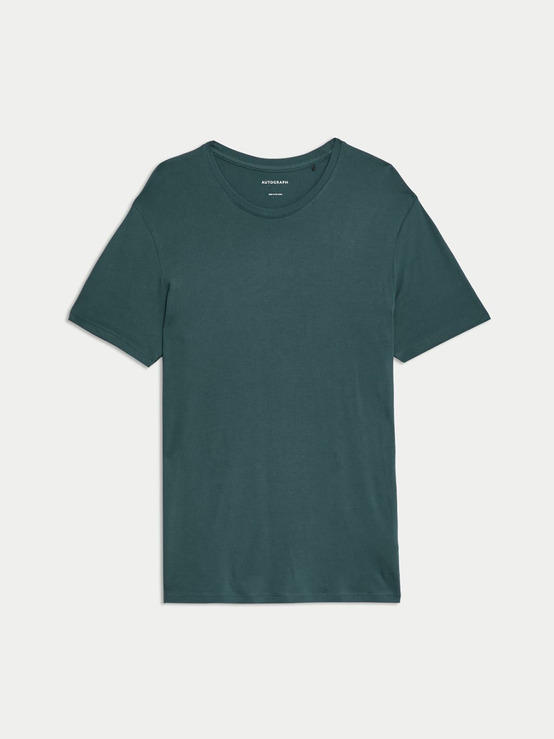 

Marks & Spencer Men Round Neck Lounge T-Shirt, Green