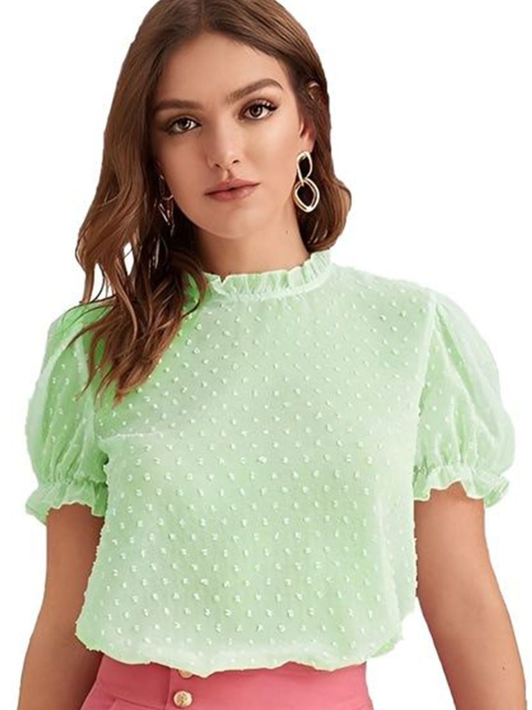 

Sidhidata Women Short Sleeves Top, Green