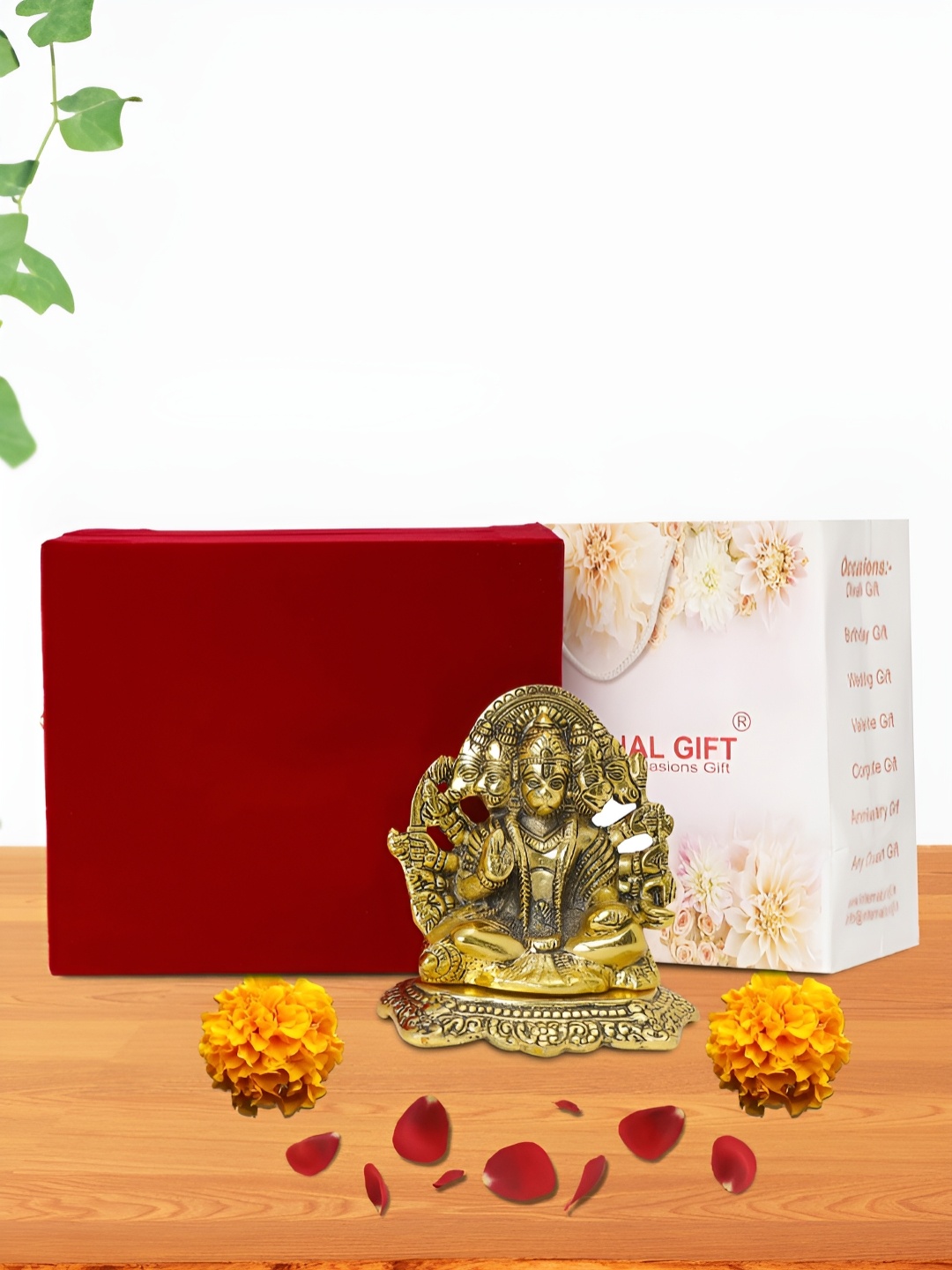 

INTERNATIONAL GIFT Gold-Toned Panchmukhi Religious Idol Showpiece
