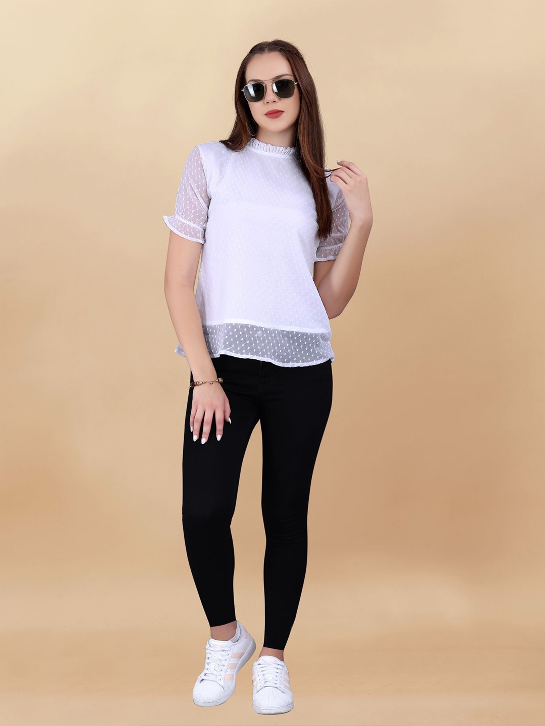 

Sidhidata Women Short Sleeves Top, White