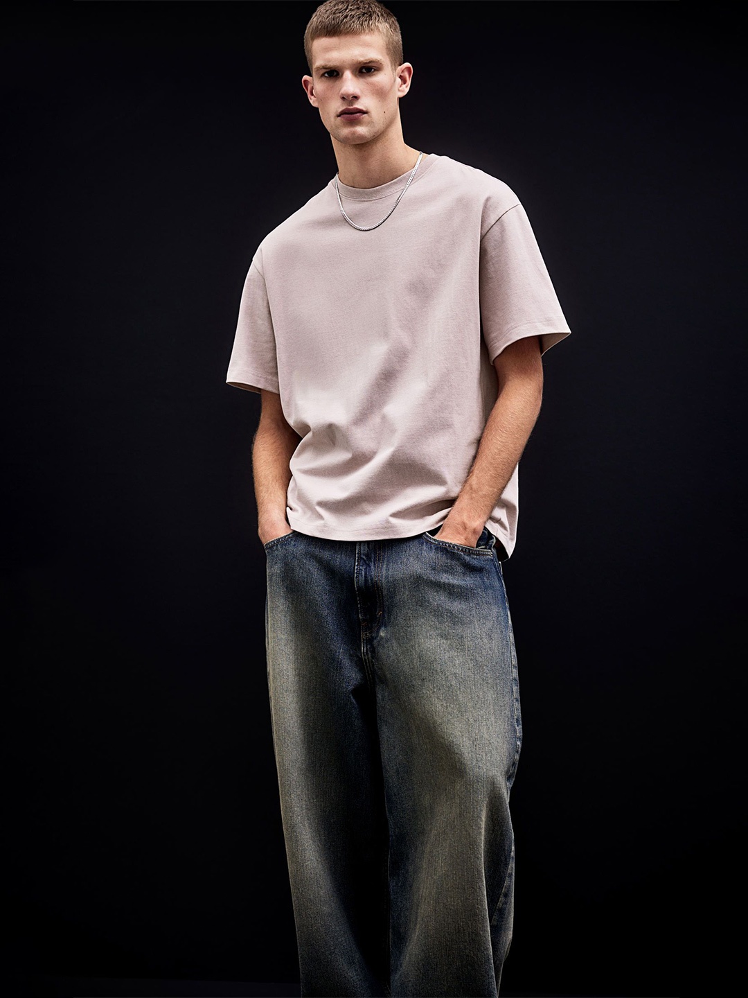 

H&M Loose Fit T-Shirt, Pink