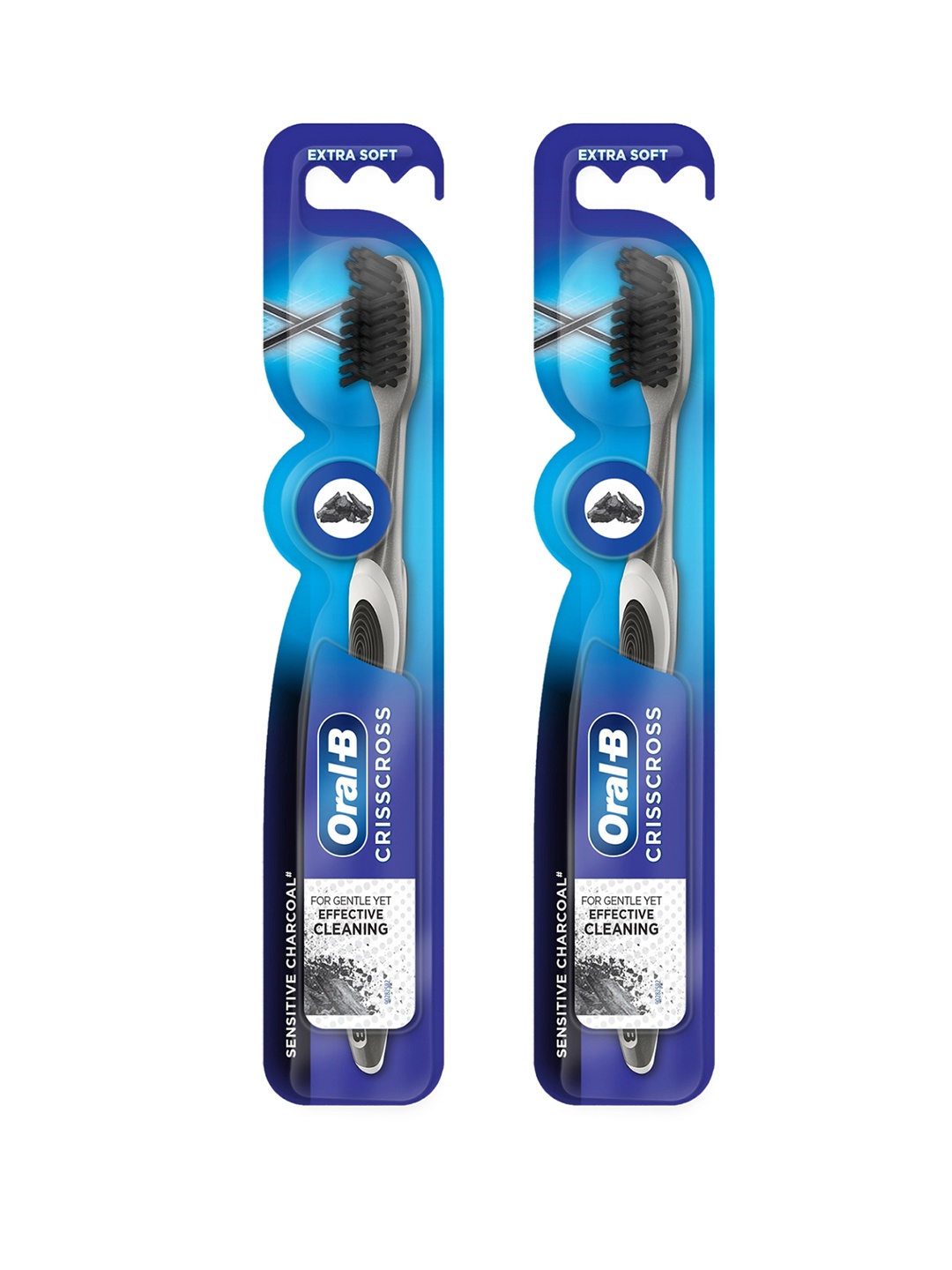 

Oral - B Set Of 2 Pro-Health Criss Cross Extra Soft Toothbrush, Charcoal